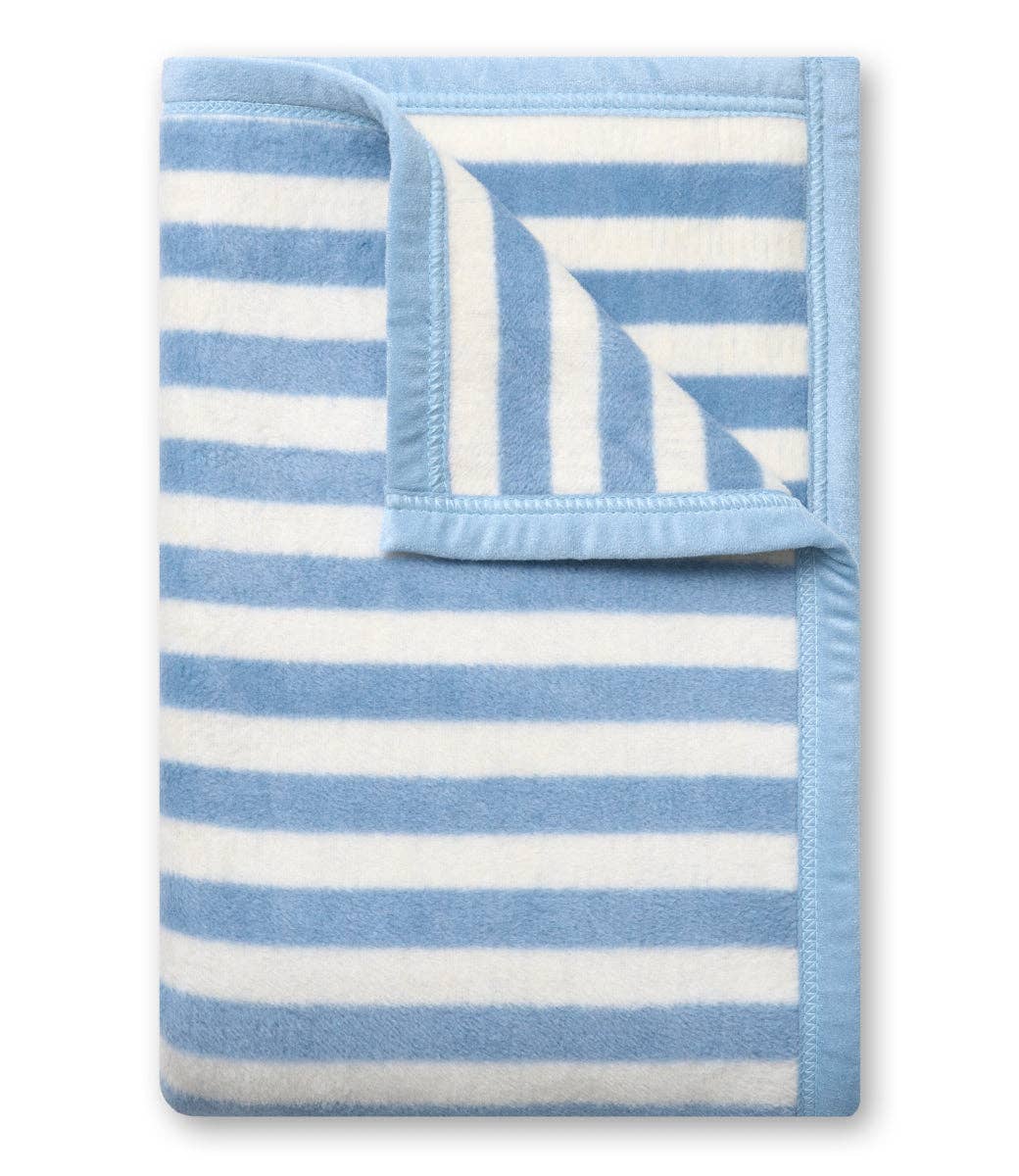 Sideline Stripe Bluebell Midi Blanket by ChappyWrap - The Preppy Bunny
