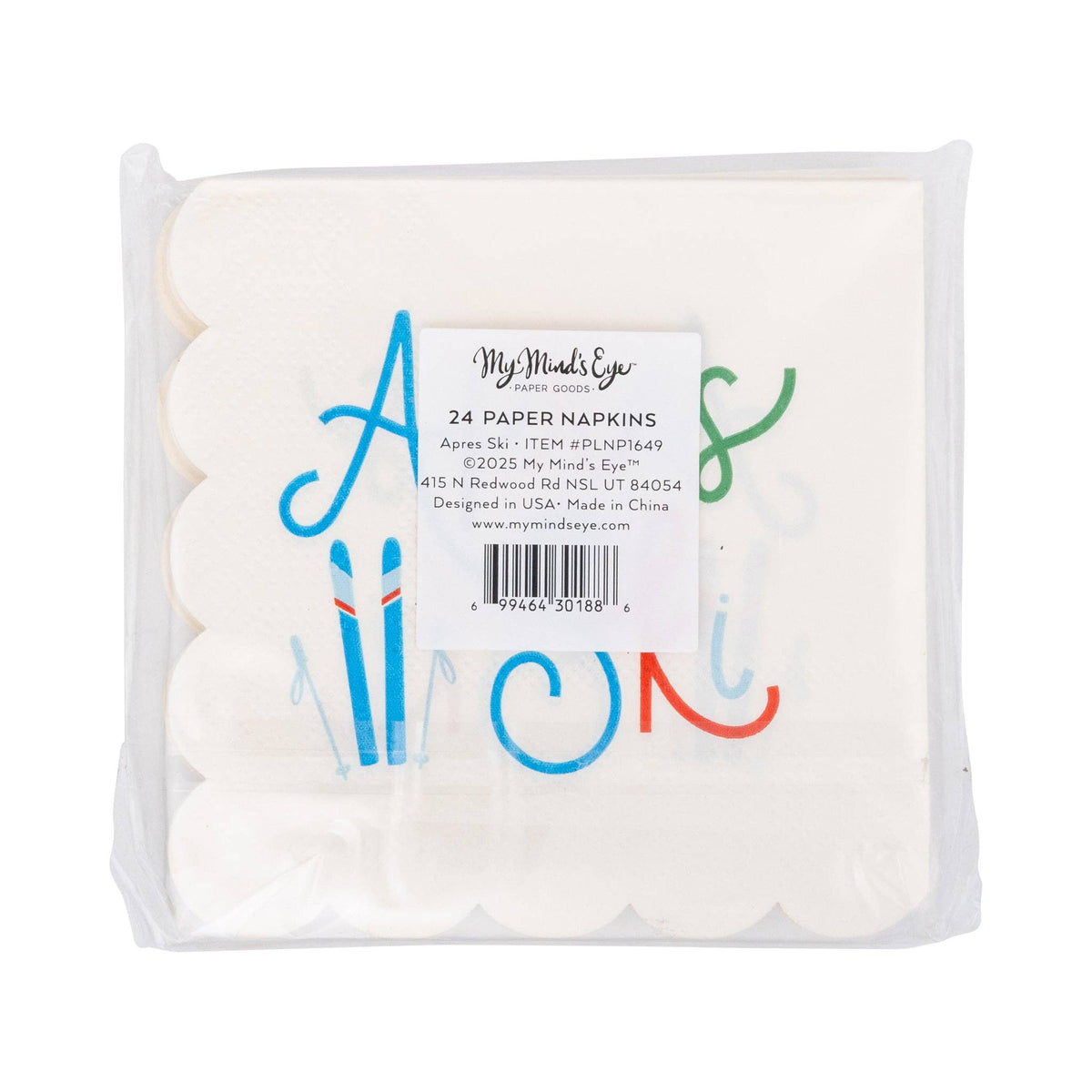 Apres Ski Paper Cocktail Napkins - The Preppy Bunny