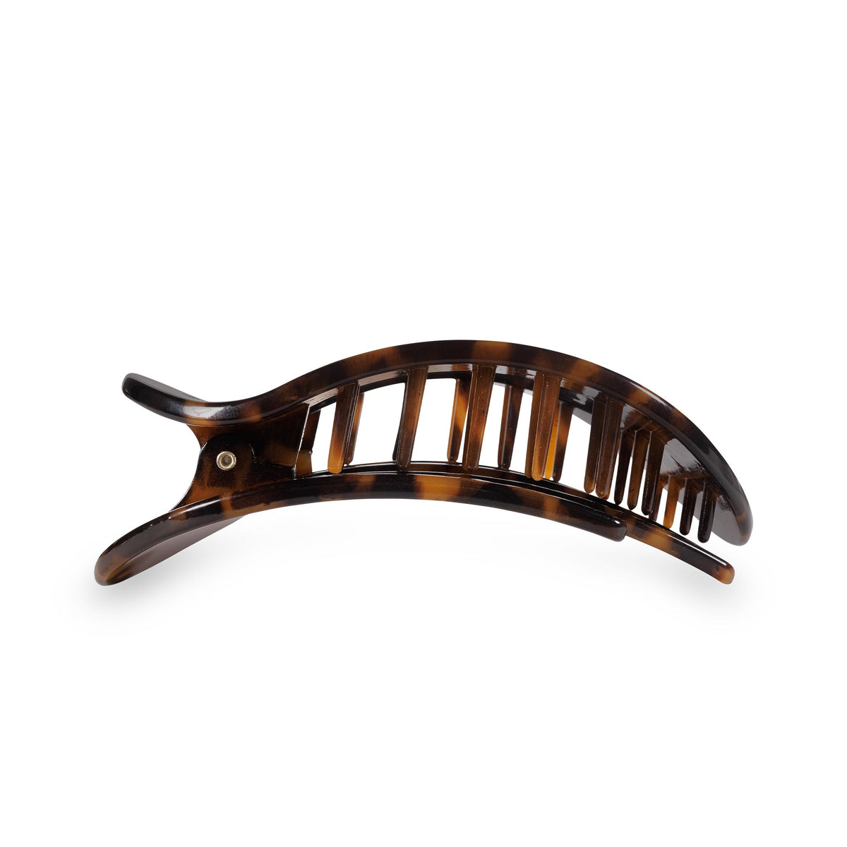 Round Flat Hair Clip | Medium | Tortoise