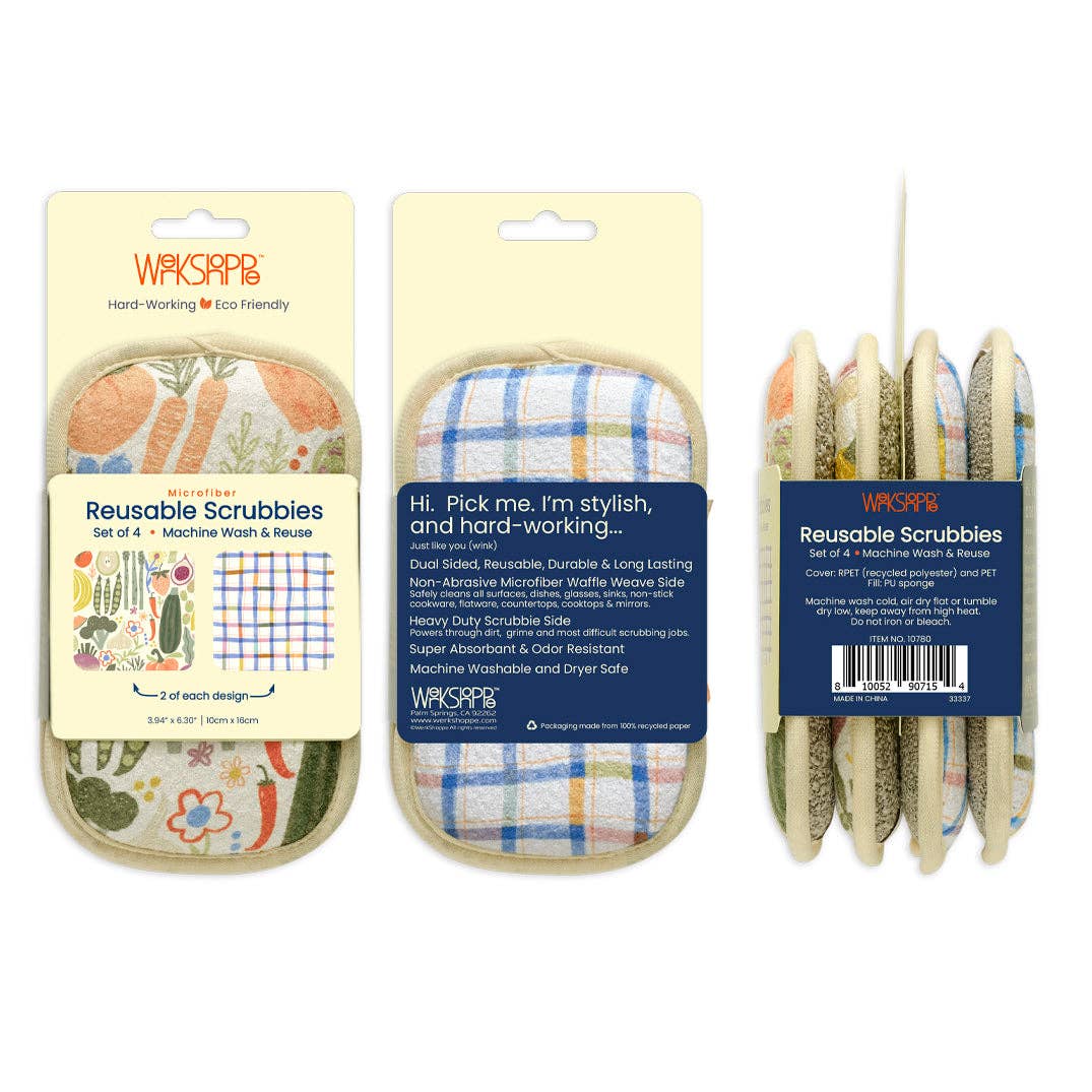 Farm Stand Scrubbies, Set of 4 - The Preppy Bunny