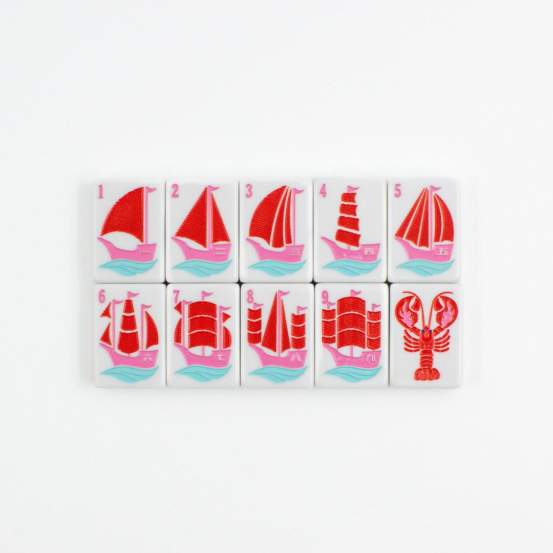 THE NEW ENGLAND SERIES | Mahjong Tiles with Nautical Flair - The Preppy Bunny