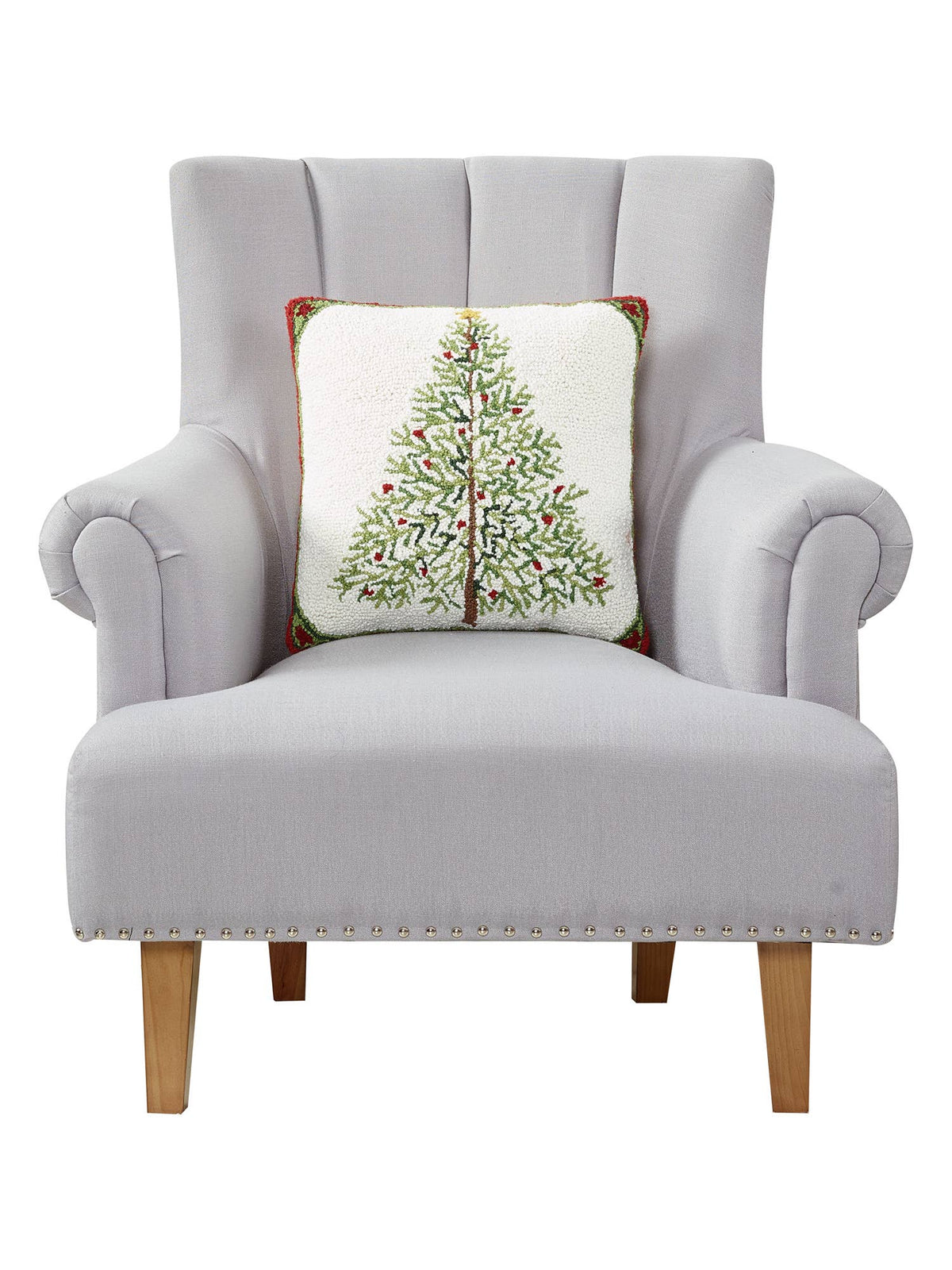 Holiday Pine Hook Pillow - The Preppy Bunny