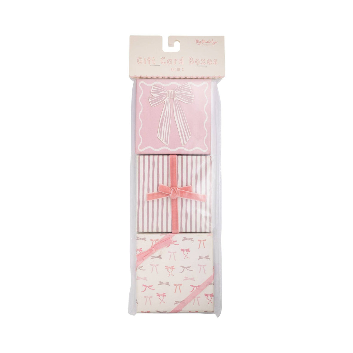Pink Bows Gift Card Boxes - The Preppy Bunny