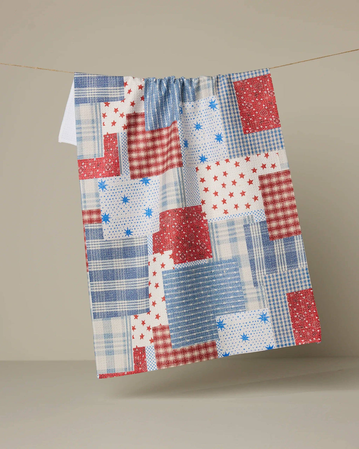 Stars and Stitches Tea Towel by Geometry