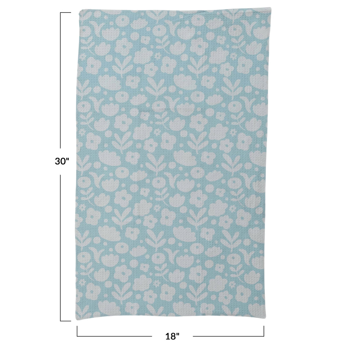Floral Pattern Printed Recycled Microfiber Tea Towel - The Preppy Bunny