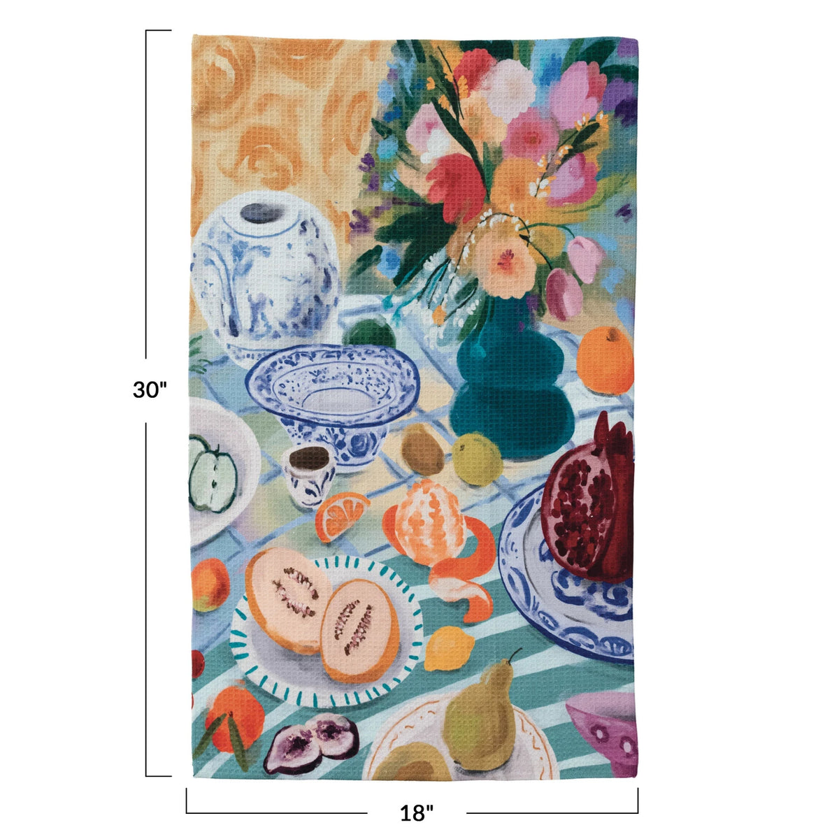 Still Life Printed Microfiber Tea Towel - The Preppy Bunny
