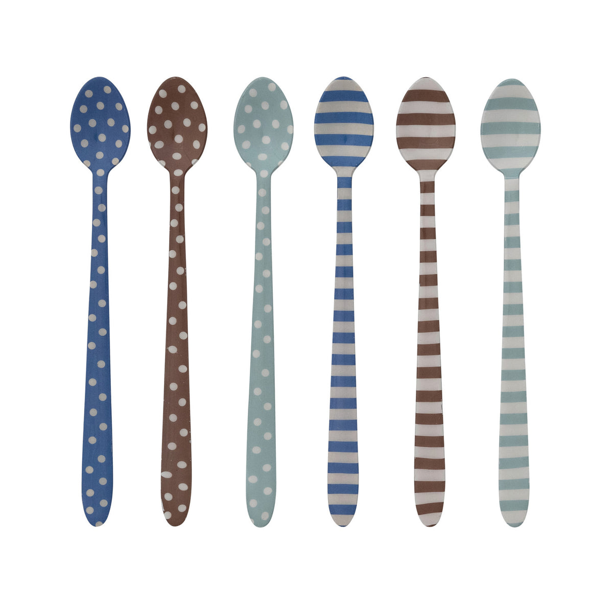 Enameled Stainless Steel Cocktail Spoon, 6 Styles