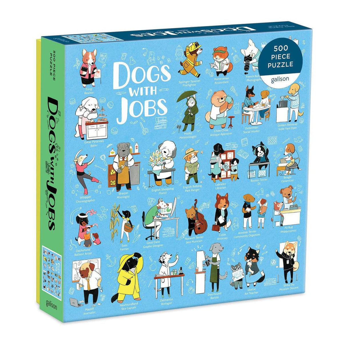 Dogs with Jobs 500 pc. Puzzle - The Preppy Bunny