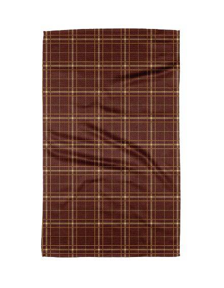 Cozy Plaid Geometry Tea Towel - The Preppy Bunny