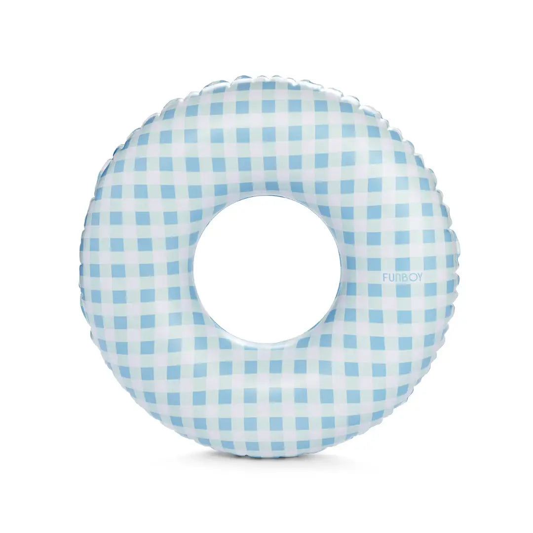 Kids Tube Float in Blue Gingham - The Preppy Bunny