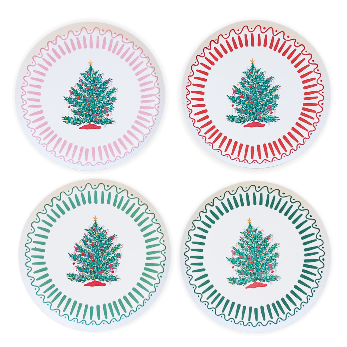 Christmas Tree Paper Plates