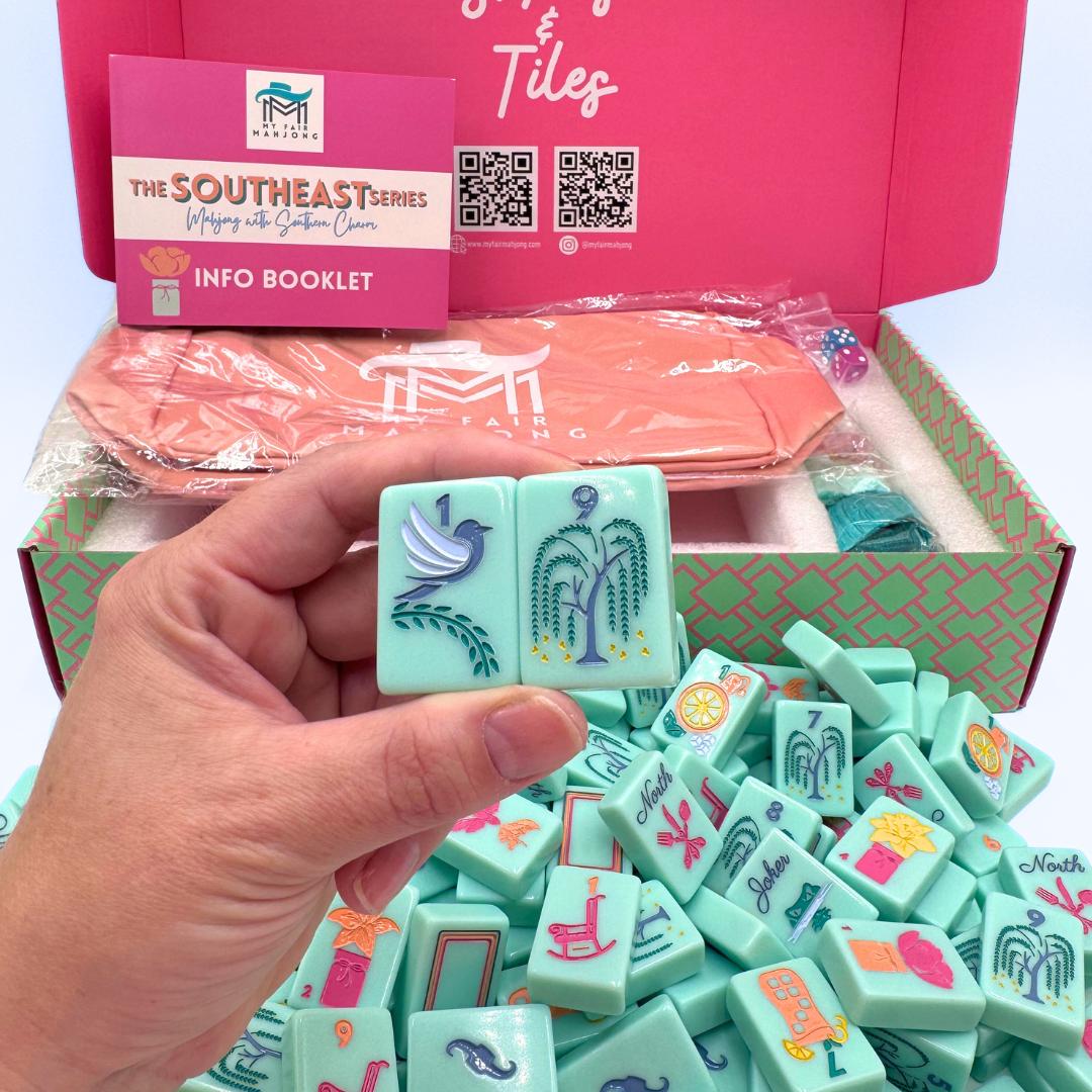 THE SOUTHEAST SERIES | Mahjong Set with Southern Charm - The Preppy Bunny