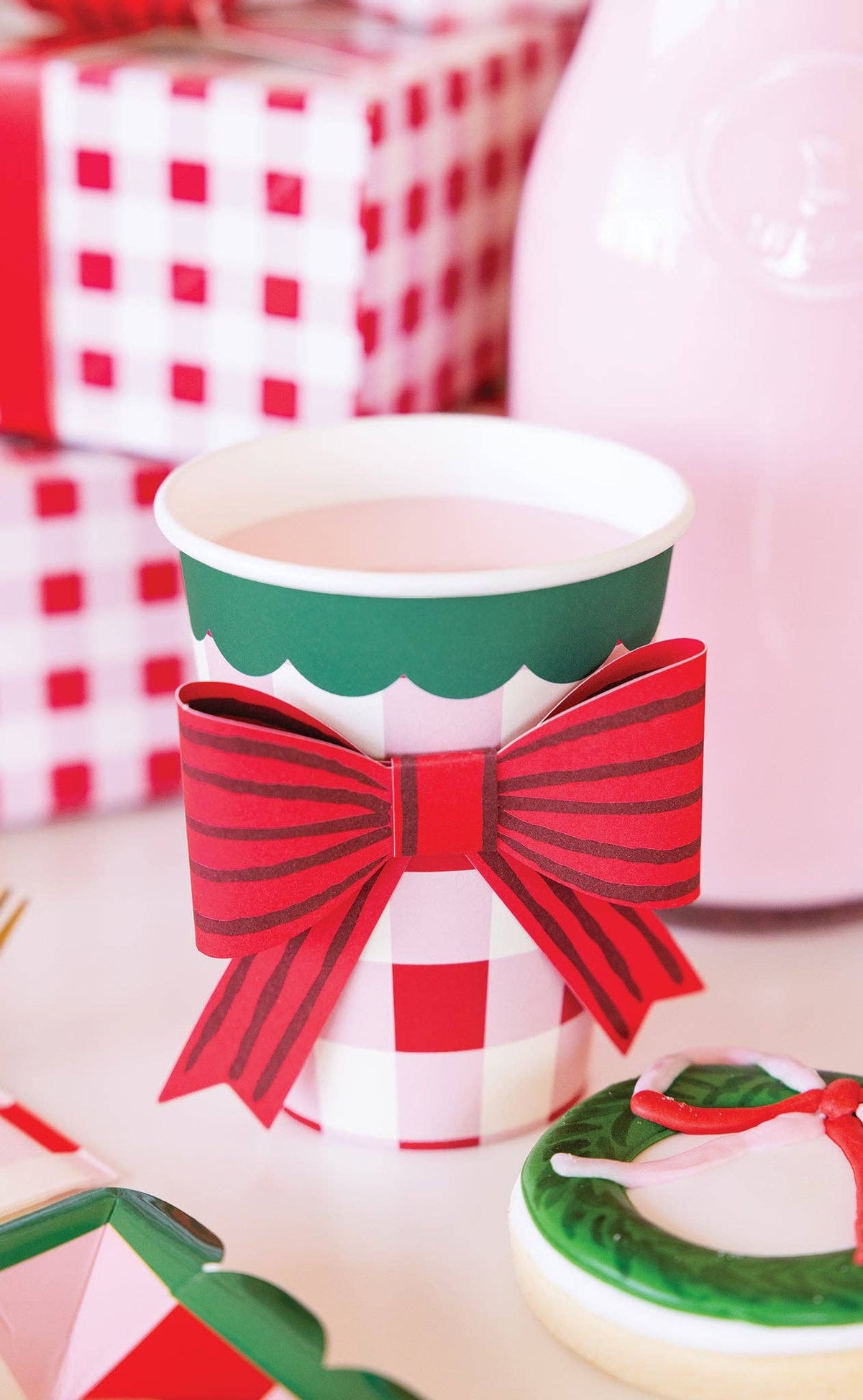 Plaid Cup with Bow - The Preppy Bunny