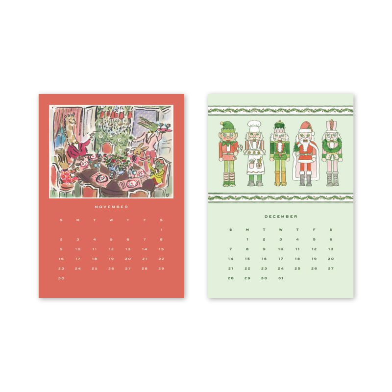 2025 Desktop Calendar Refill Only - The Preppy Bunny