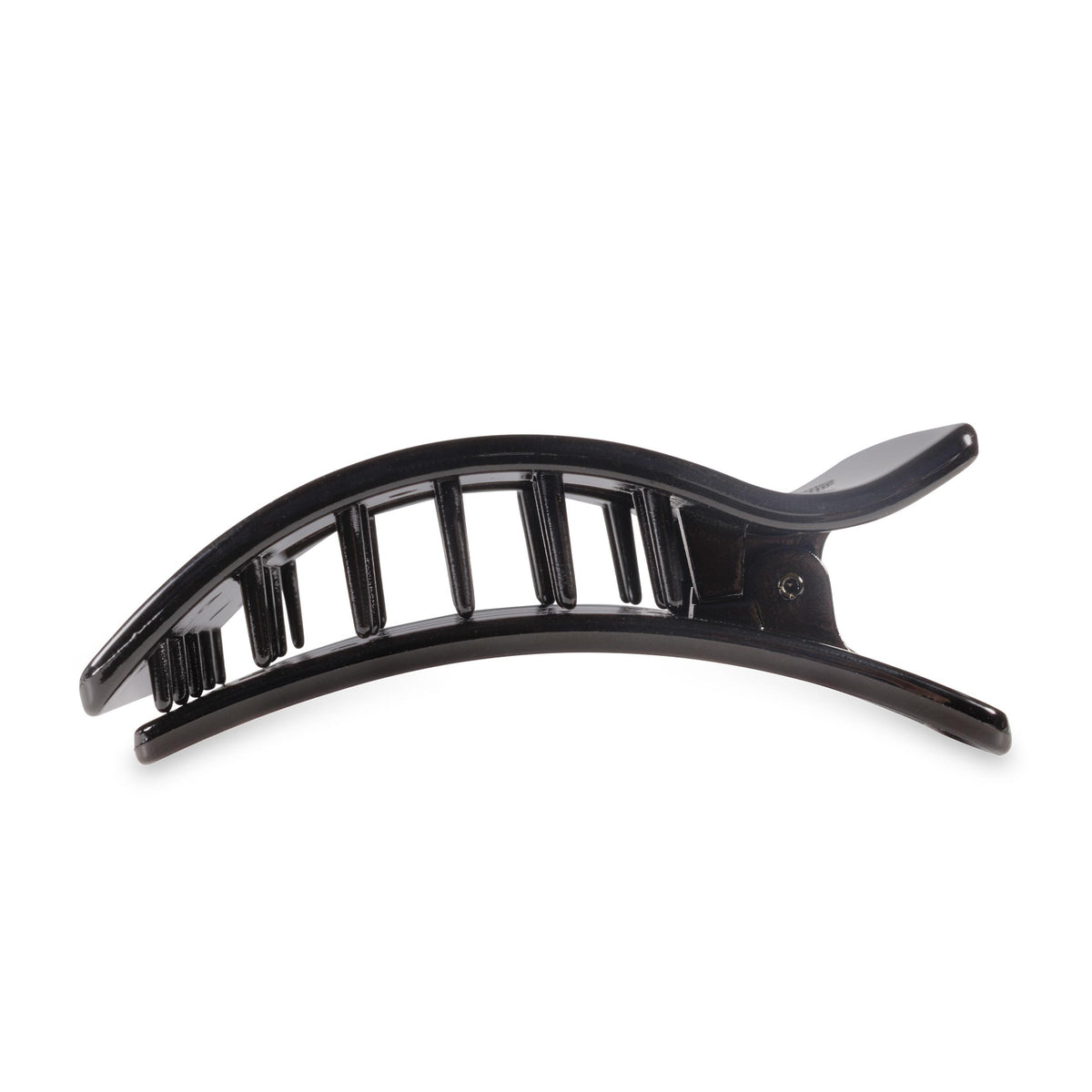 Flat Rectangle Hair Clip | Large | Jet Black