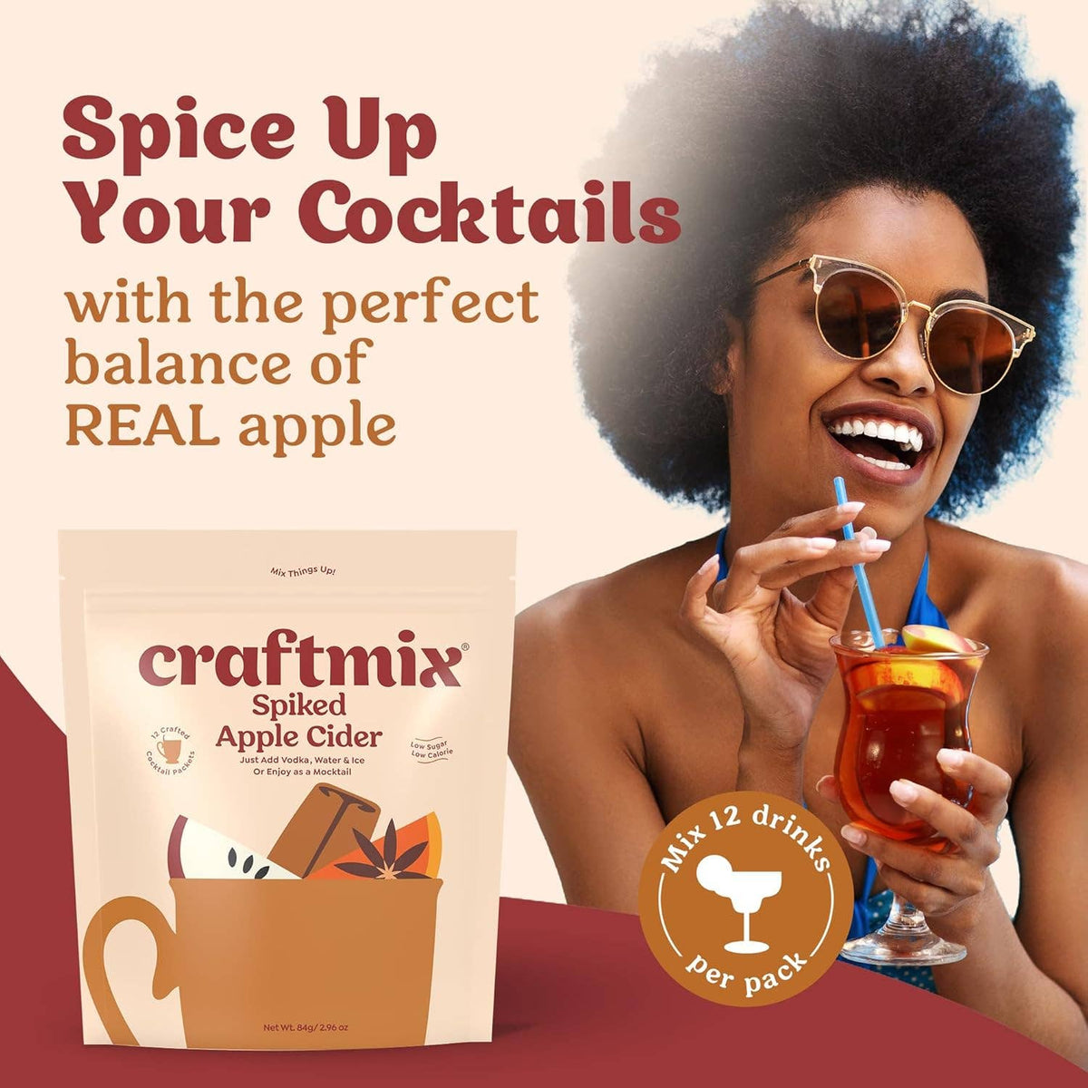 Spiked Apple Cider Cocktail / Mocktail Mixer