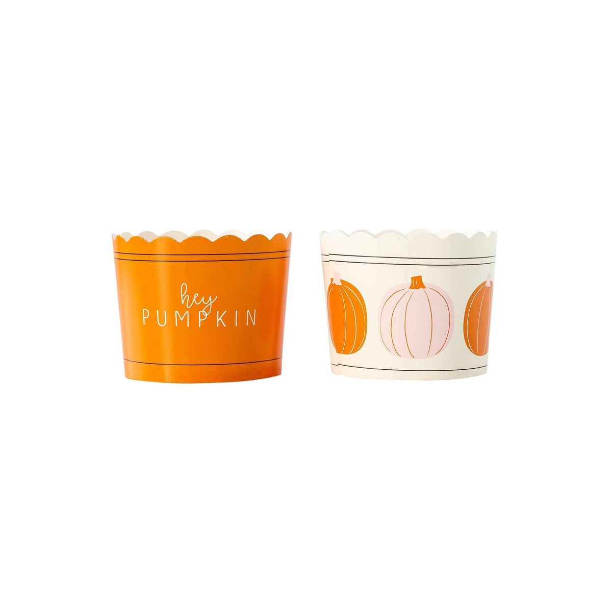 Pink/Orange Pumpkins Food Cups - The Preppy Bunny