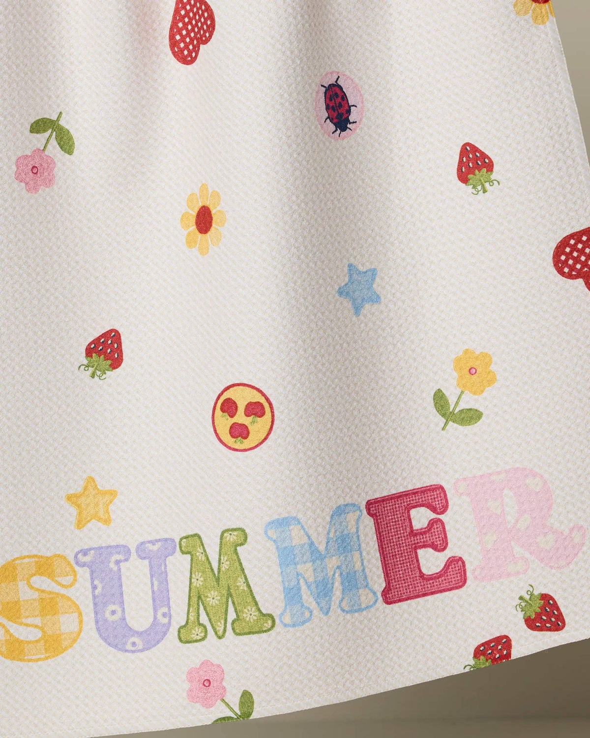 Summer Alphabet Tea Towel by Geometry
