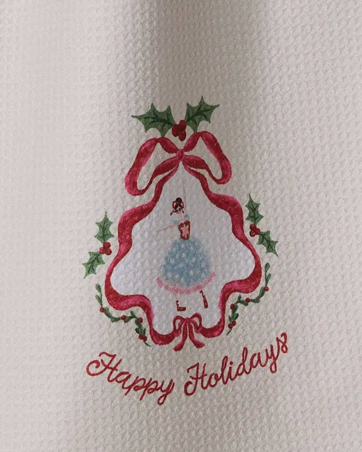 Winter Ballerina Tea Towel by Geometry