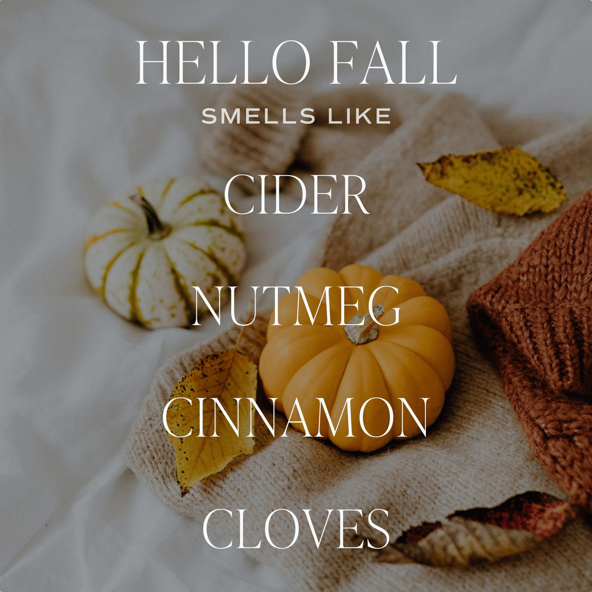 Hello Fall Soy Candle - 20oz Pumpkin Jar - The Preppy Bunny