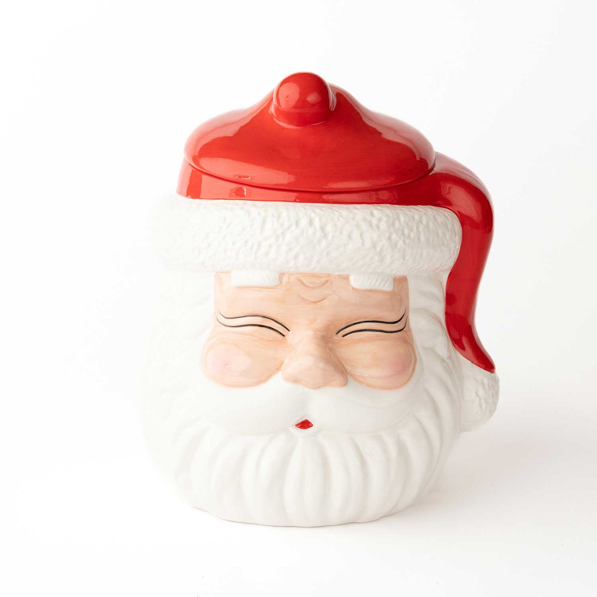 Red Santa Cookie Jar - The Preppy Bunny