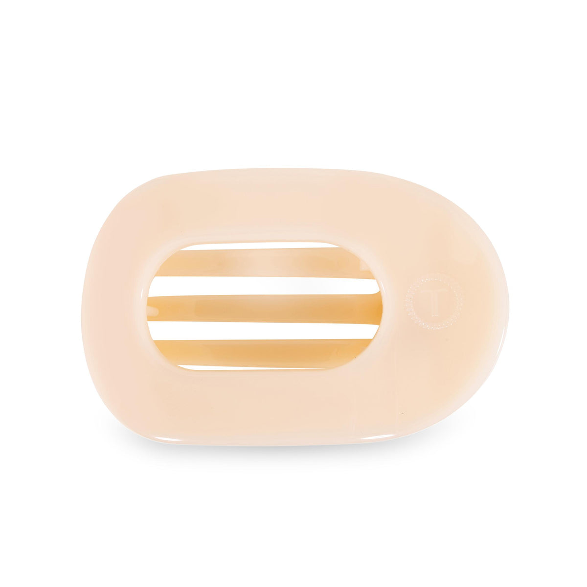 Round Flat Hair Clip | Medium | Almond Beige