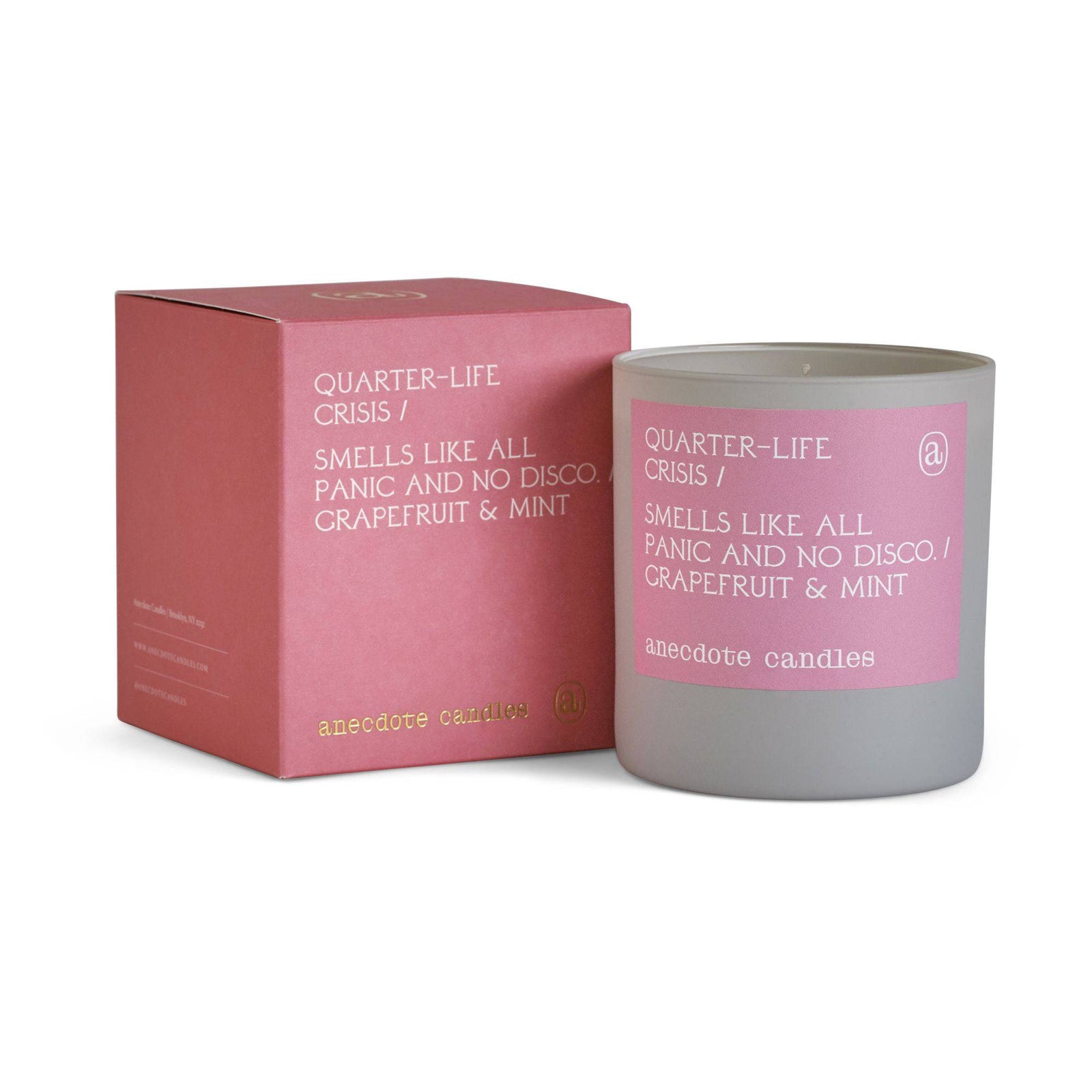 Quarter-life Crisis (Grapefruit & Mint) Candle: 9 oz Boxed Tumbler - The Preppy Bunny