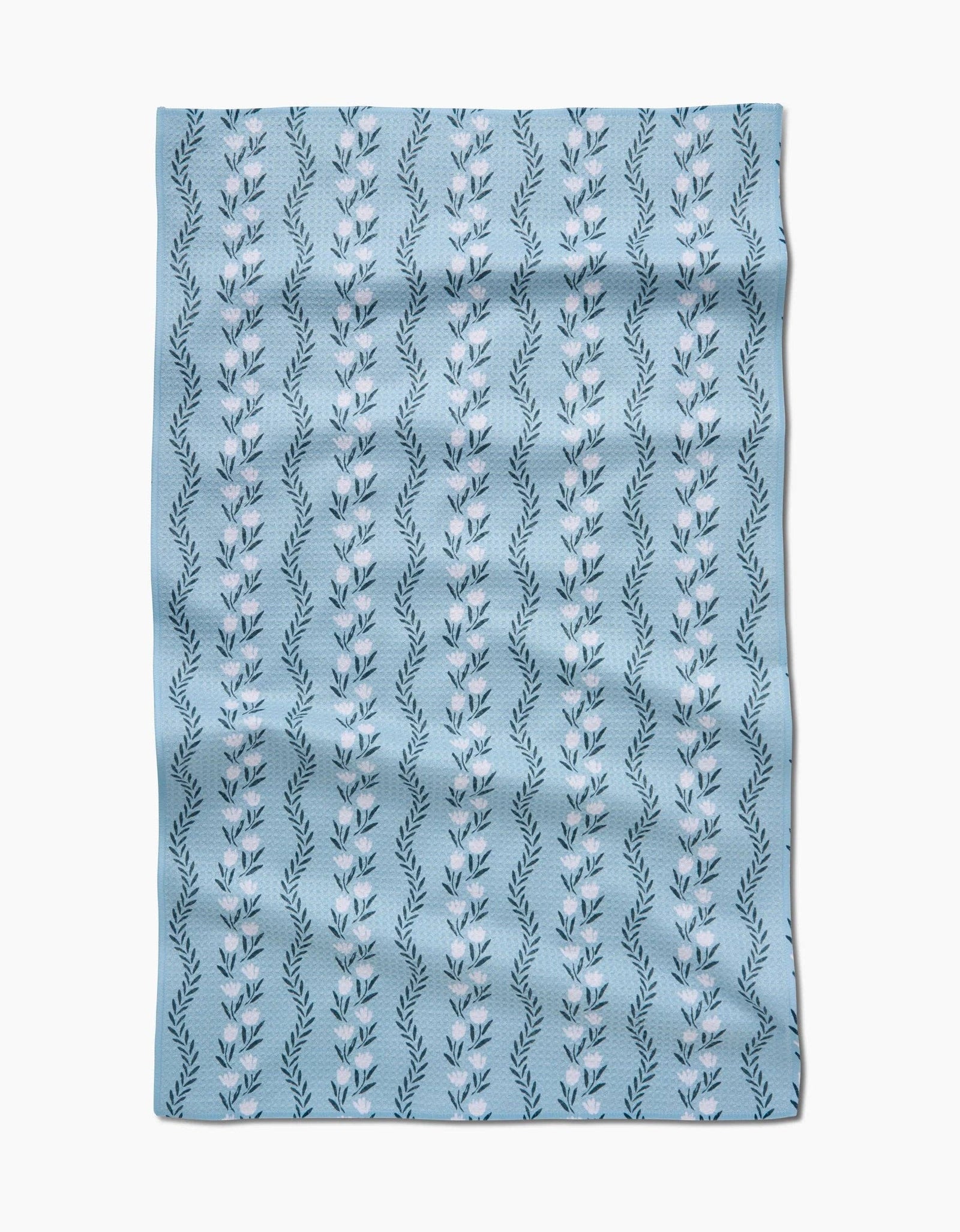 Vintage Floral Stripe Tea Towel by Geometry - The Preppy Bunny