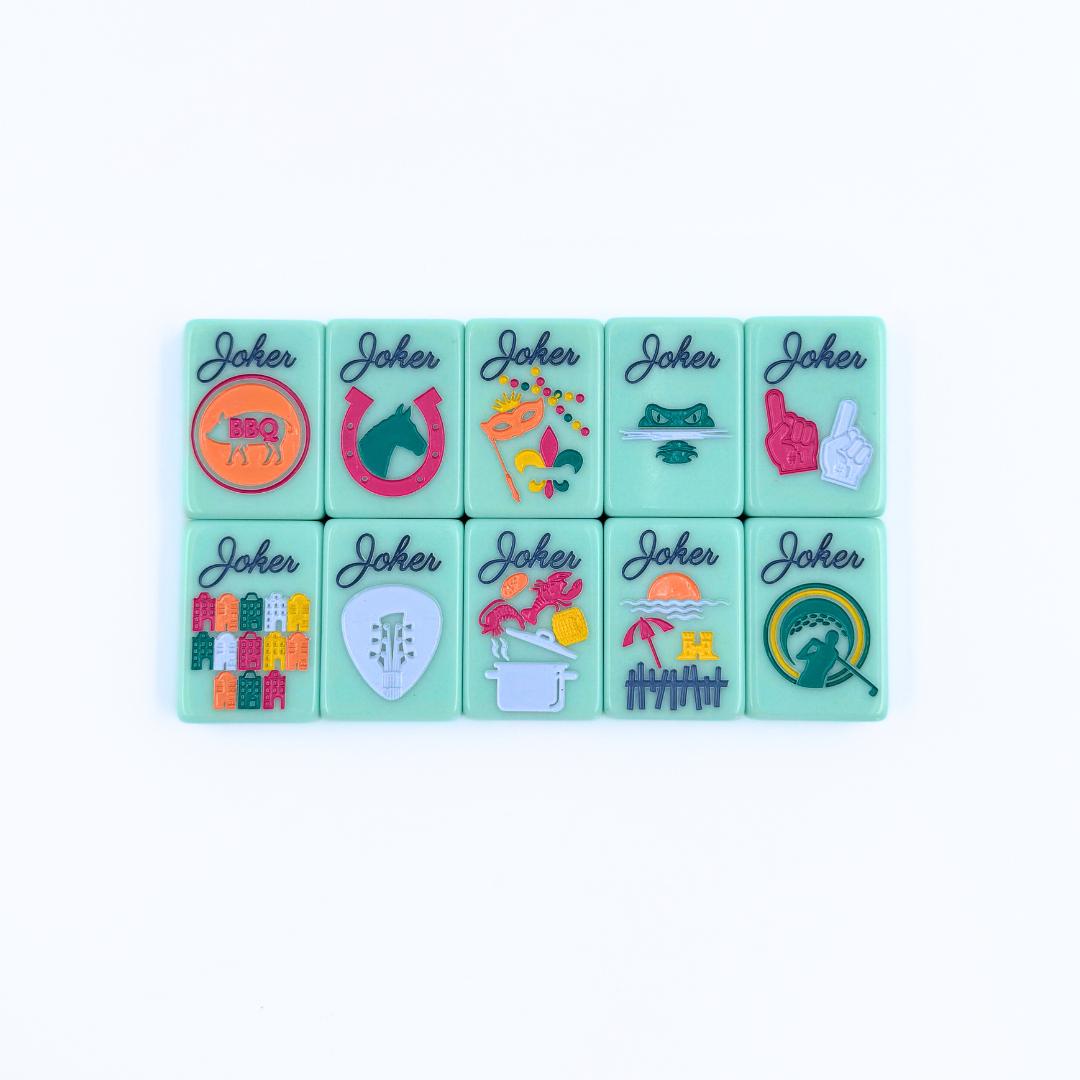 THE SOUTHEAST SERIES | Mahjong Set with Southern Charm - The Preppy Bunny