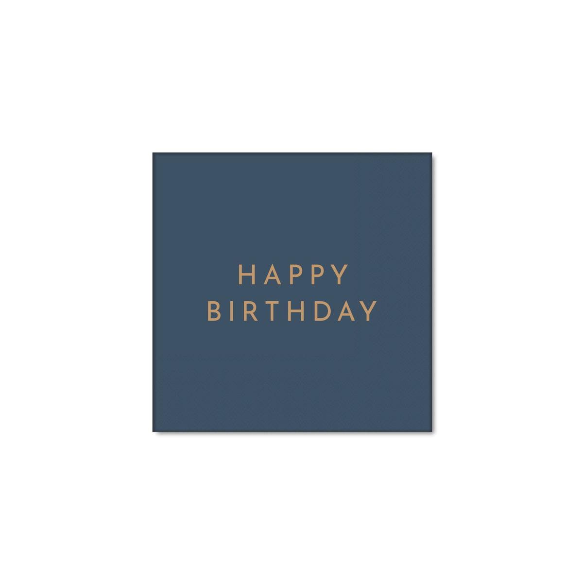 Midnight Blue Paper Happy Birthday Beverage Napkins - The Preppy Bunny