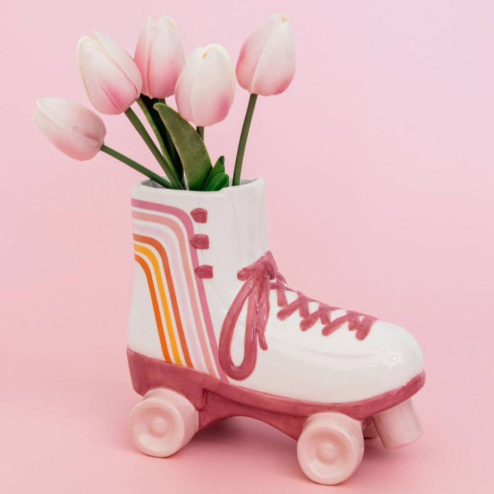 Vase, Roller Skate - The Preppy Bunny