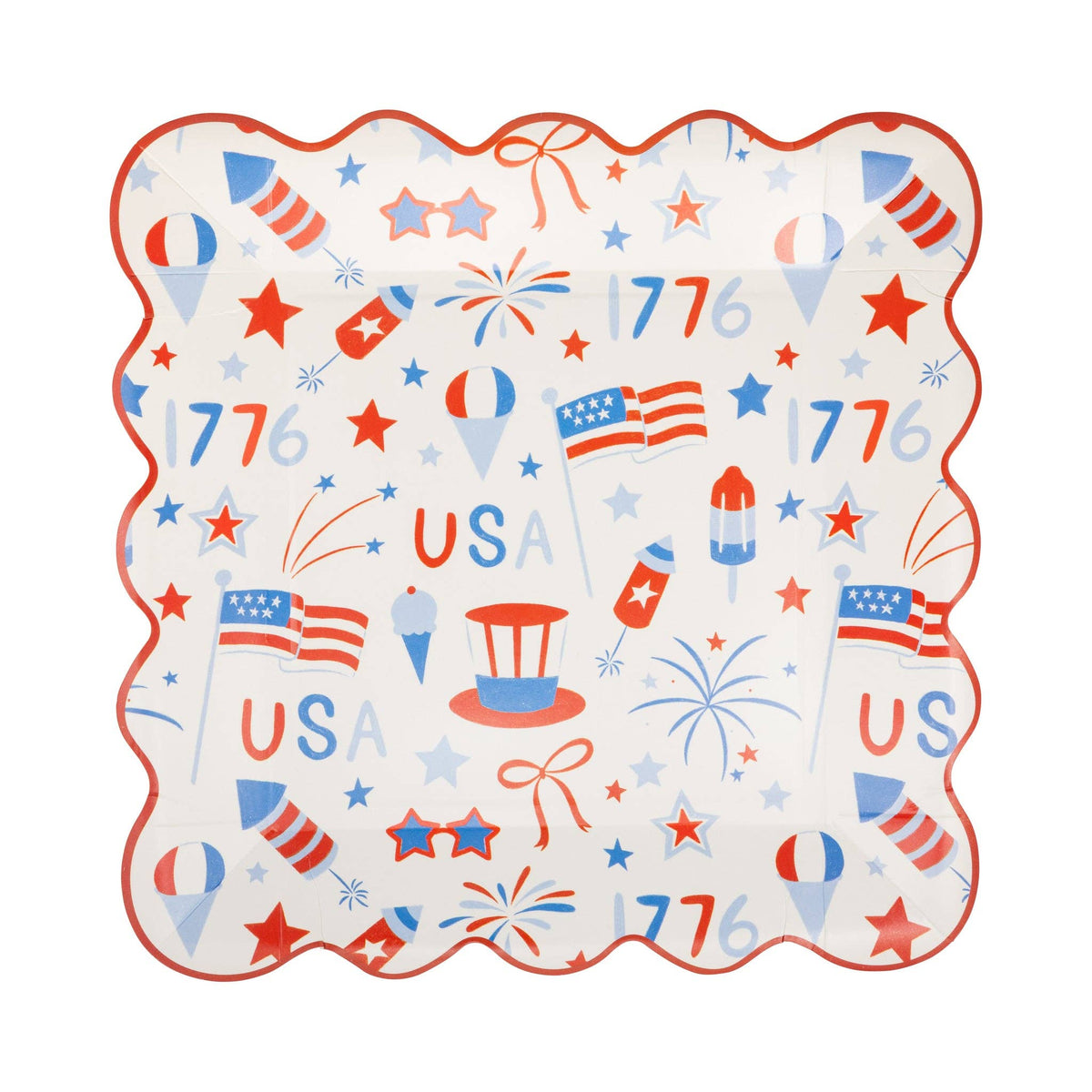 USA Icons Paper Plates - 9"