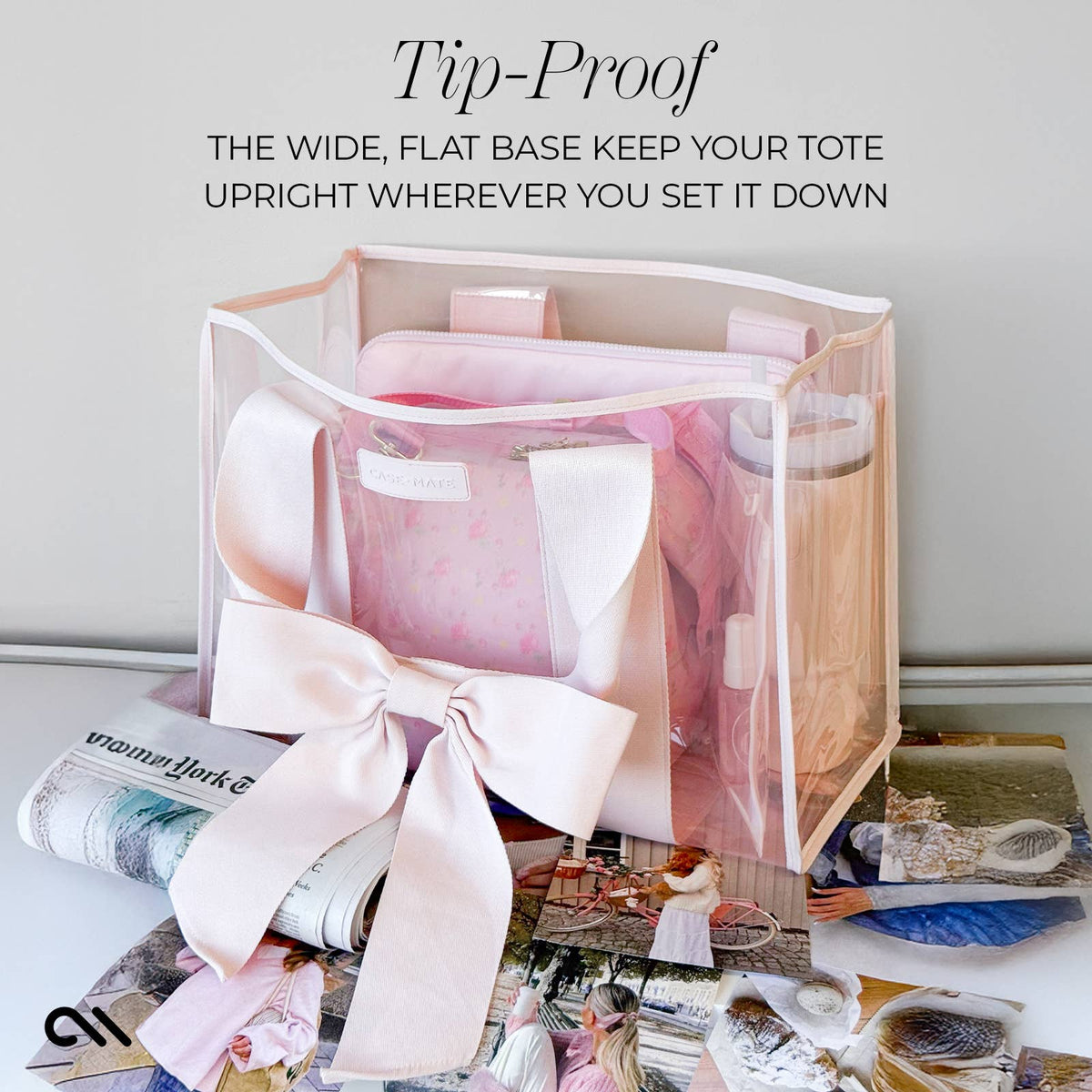 Case-Mate Ballet Pink Bow Jelly Tote Bag - The Preppy Bunny