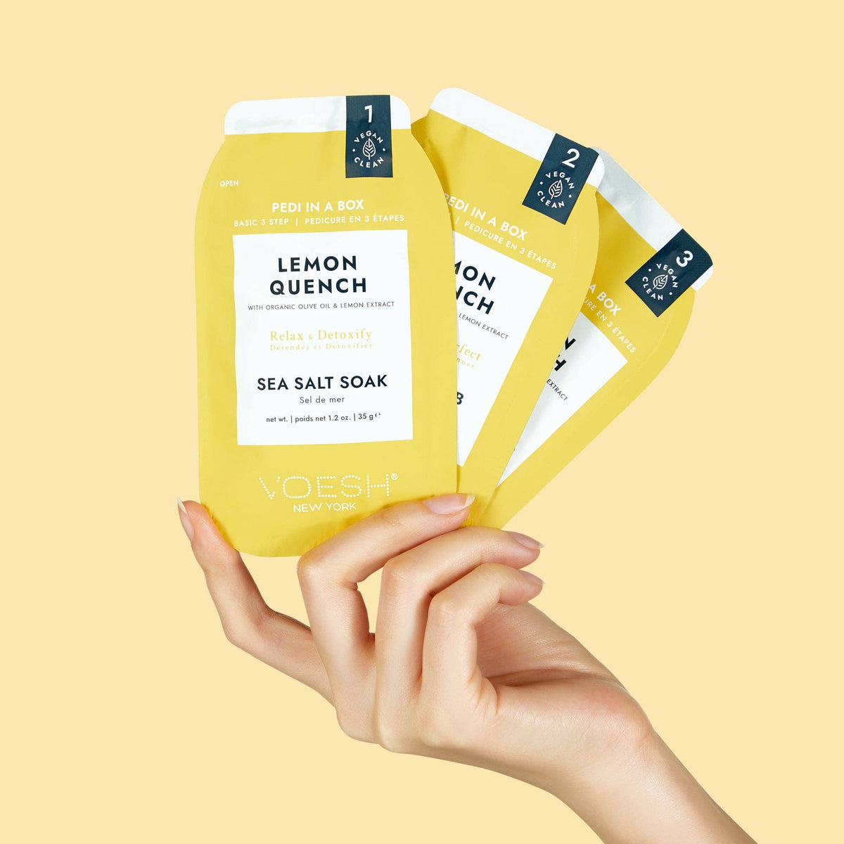 Pedi in a Box 3 Step - Lemon Quench - The Preppy Bunny