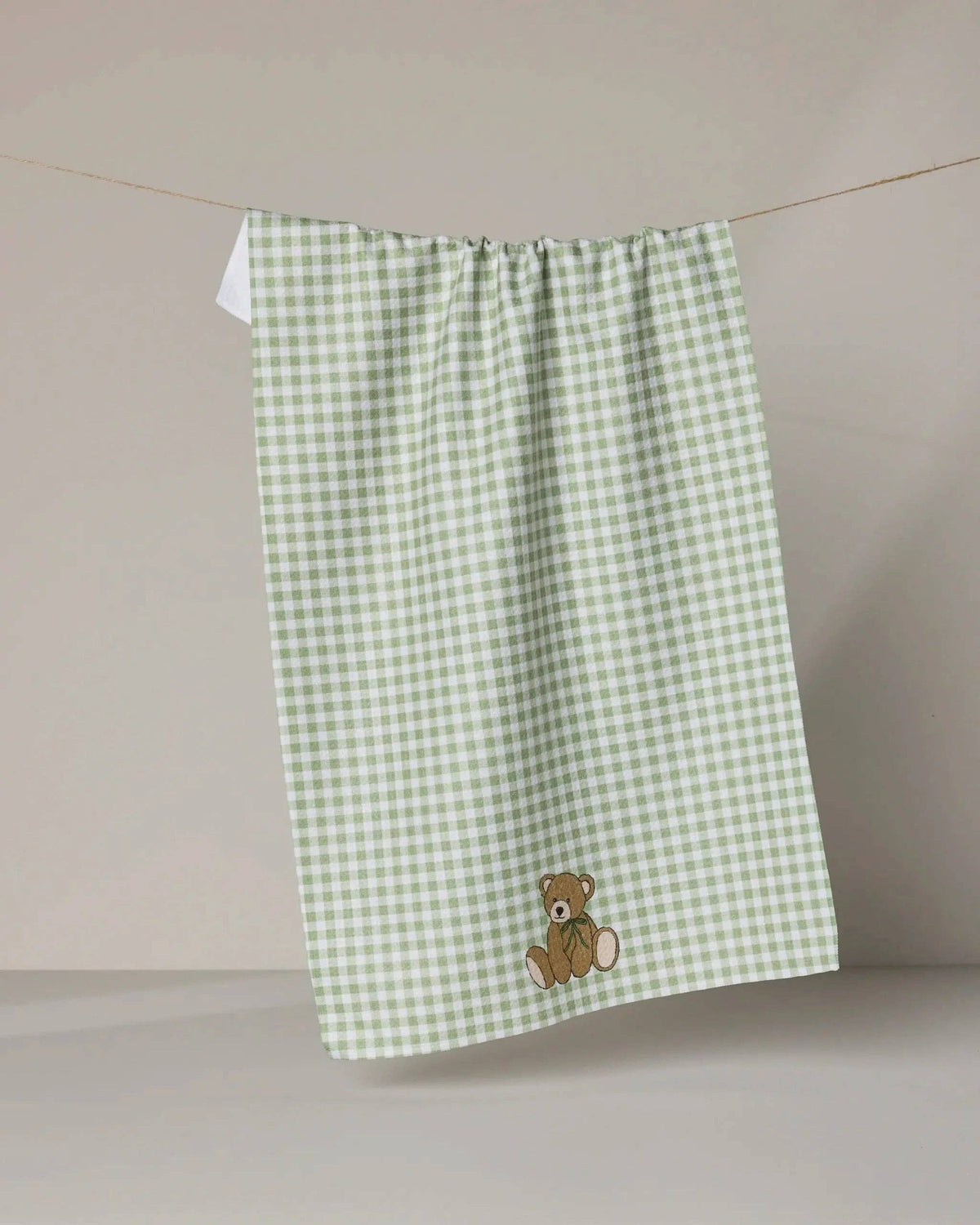 Lucky Bear Tea Towel by Geometry - The Preppy Bunny