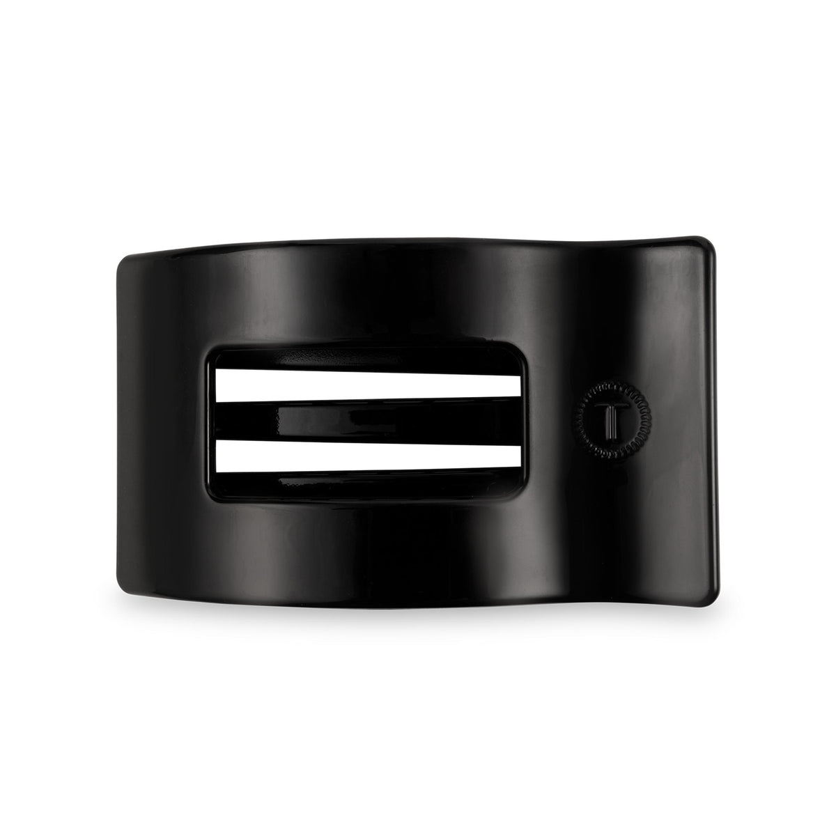 Flat Rectangle Hair Clip | Medium | Jet Black