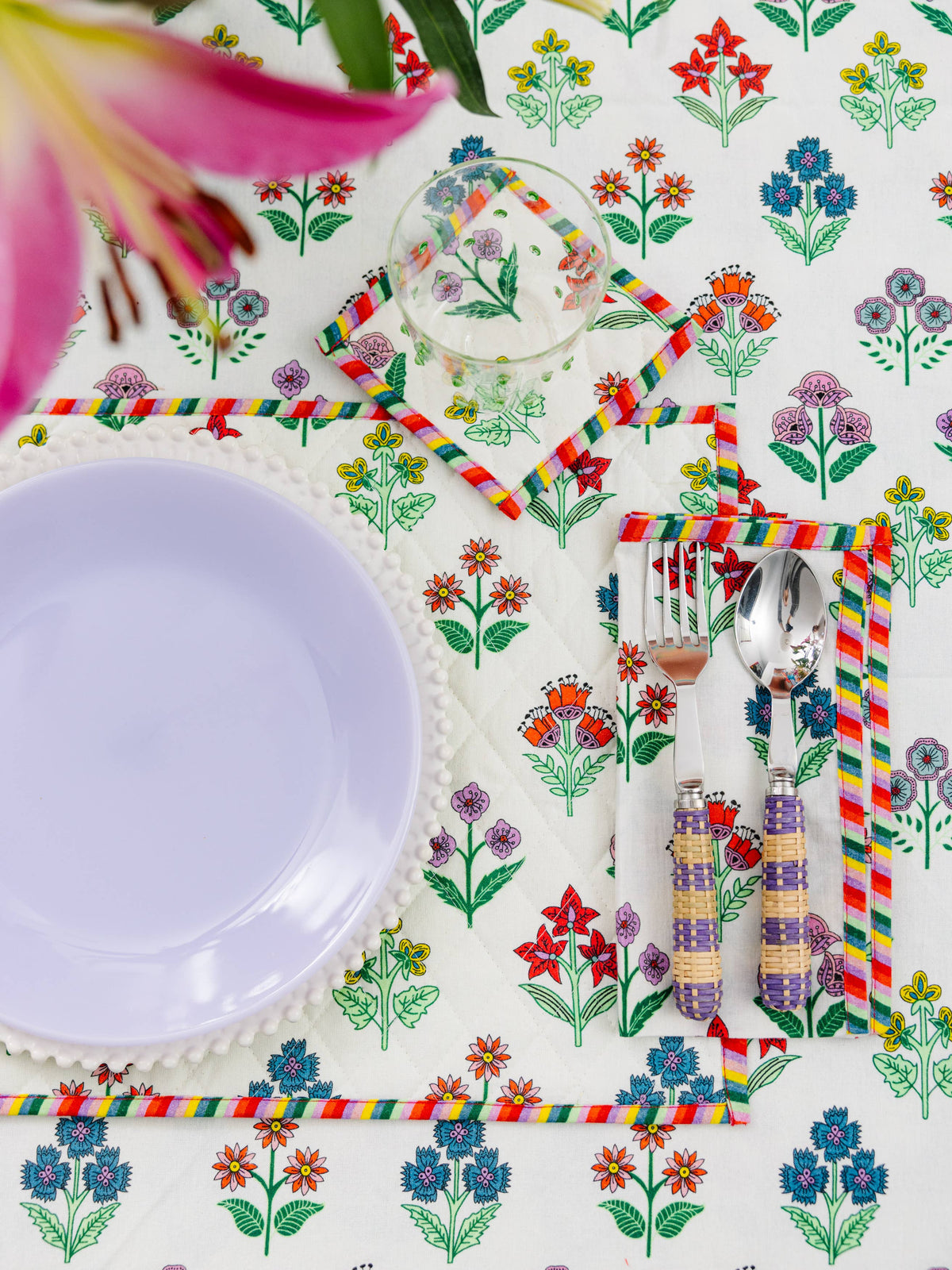 Santini Tea Towels S/2 - The Preppy Bunny