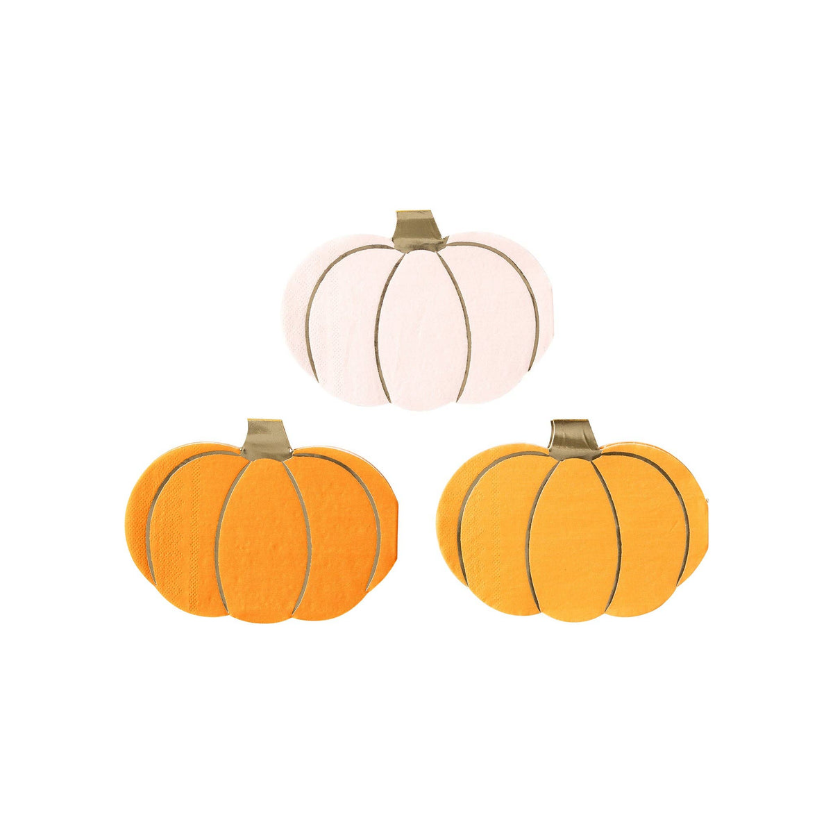 Pumpkin Shaped Paper Napkin Set