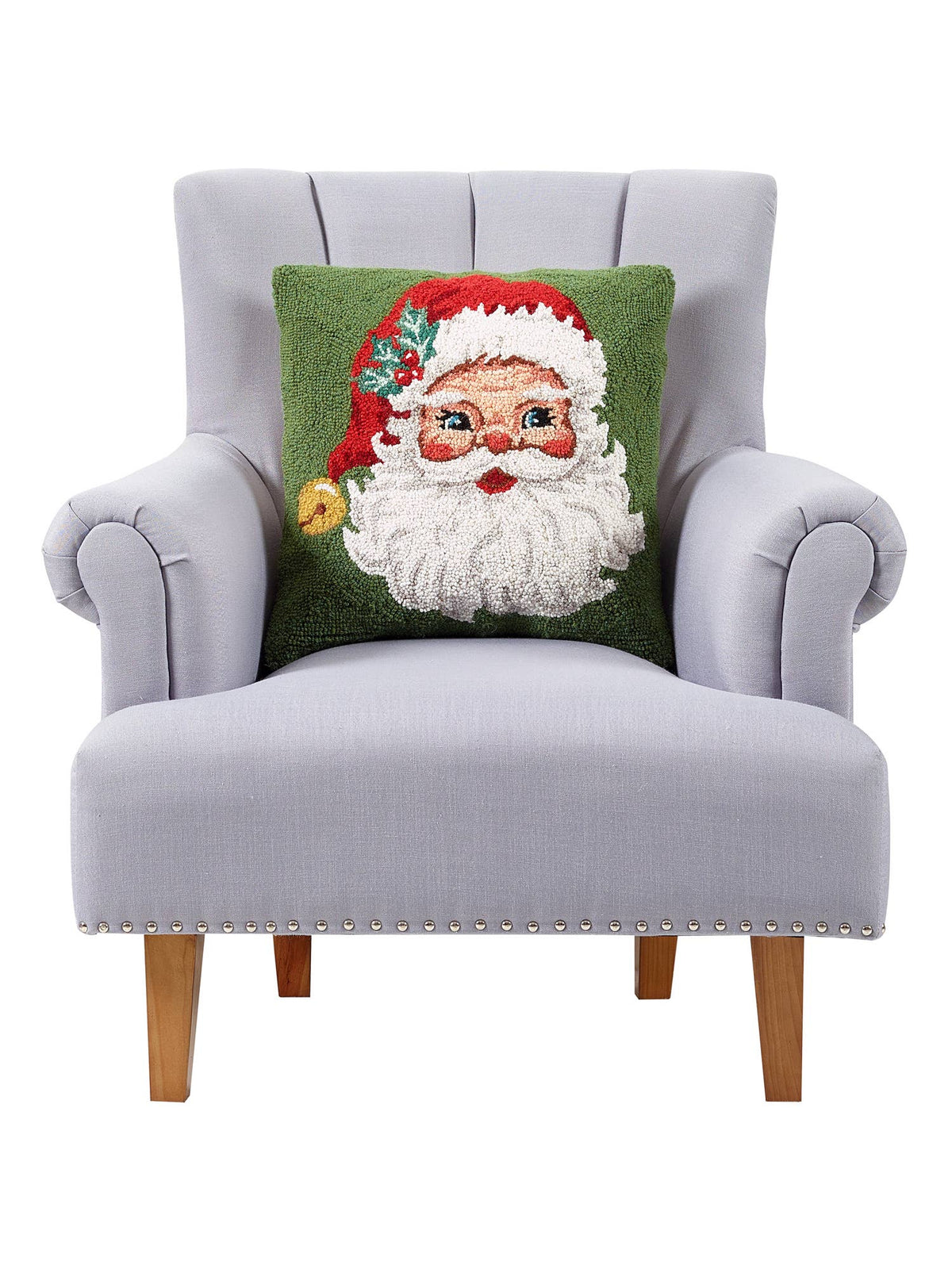 Red Hat Santa Hook Pillow - The Preppy Bunny