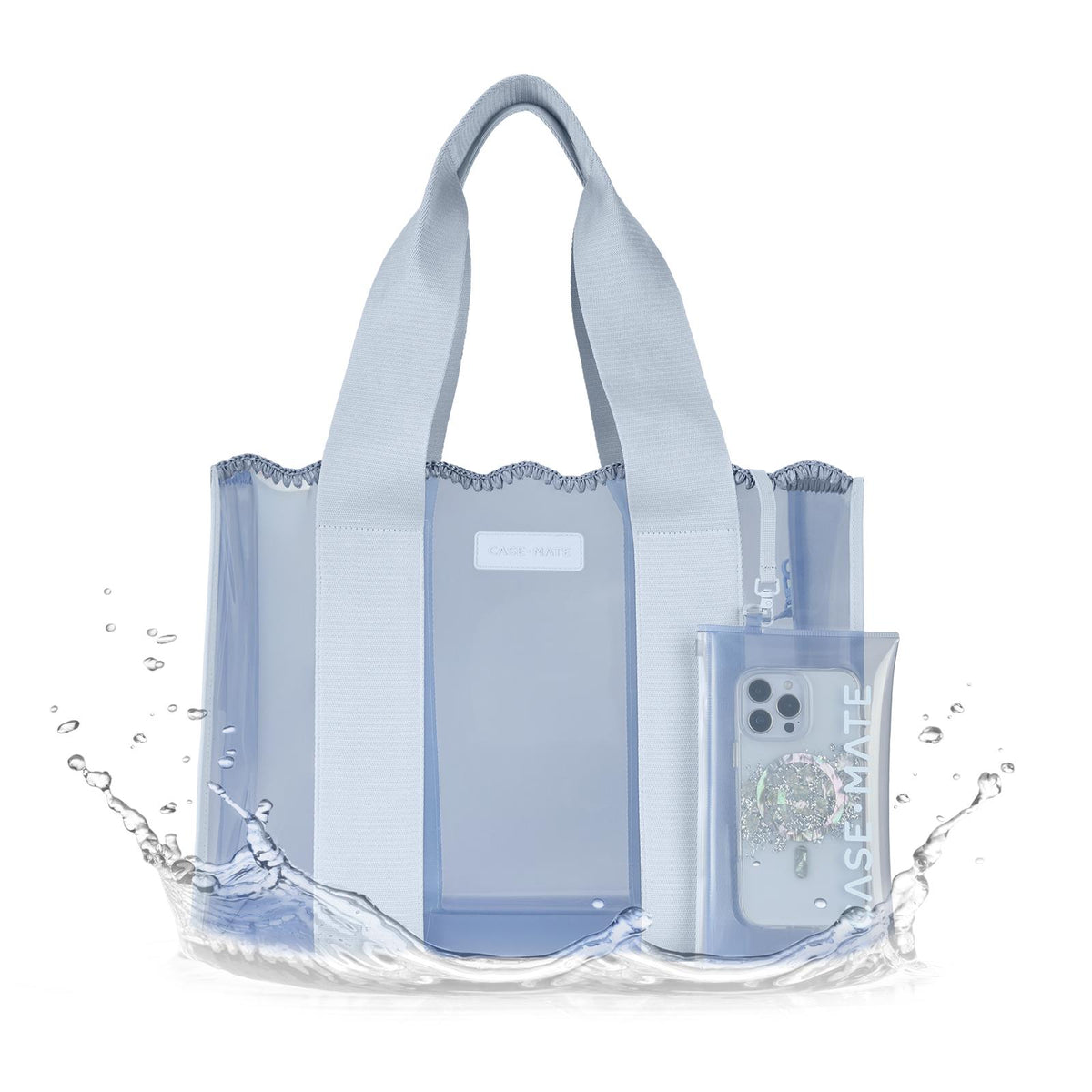 Case-Mate Carolina Blue Crochet Wave Jelly Tote Bag - The Preppy Bunny