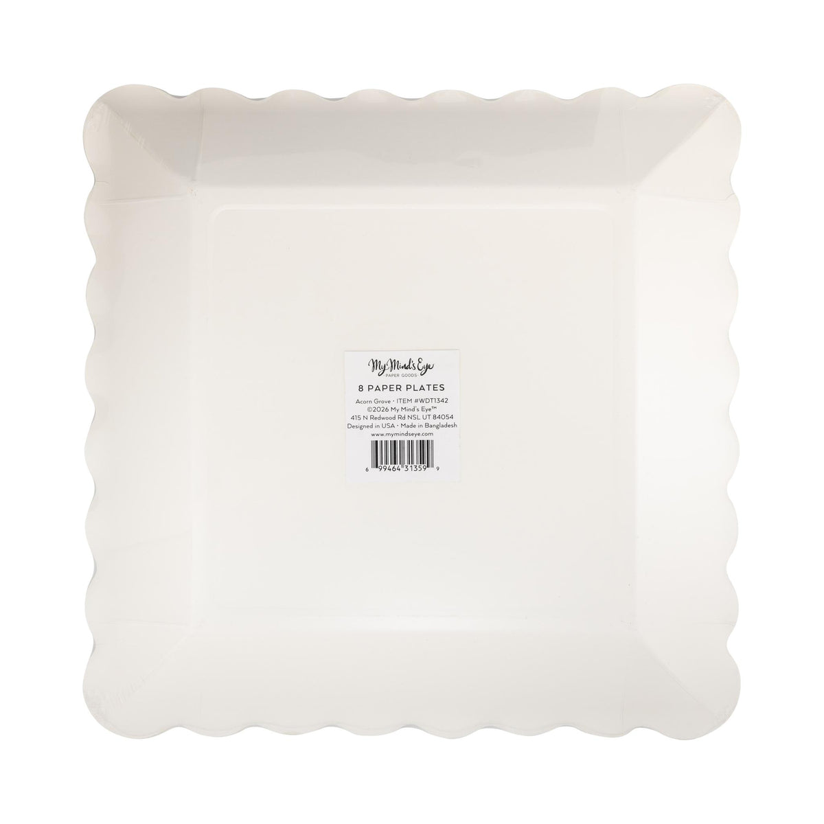 Acorn Grove Square Paper Plates