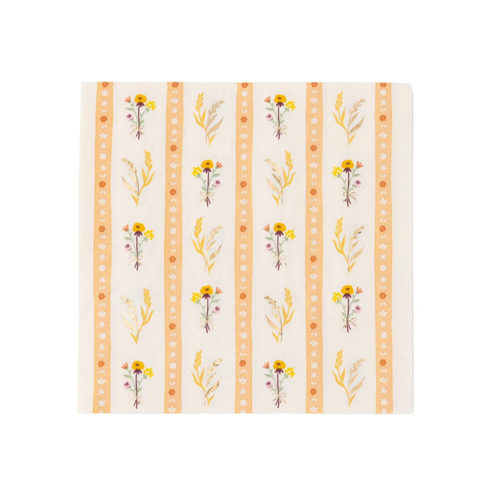 Cozy Fall Floral Paper Dinner Napkins - The Preppy Bunny