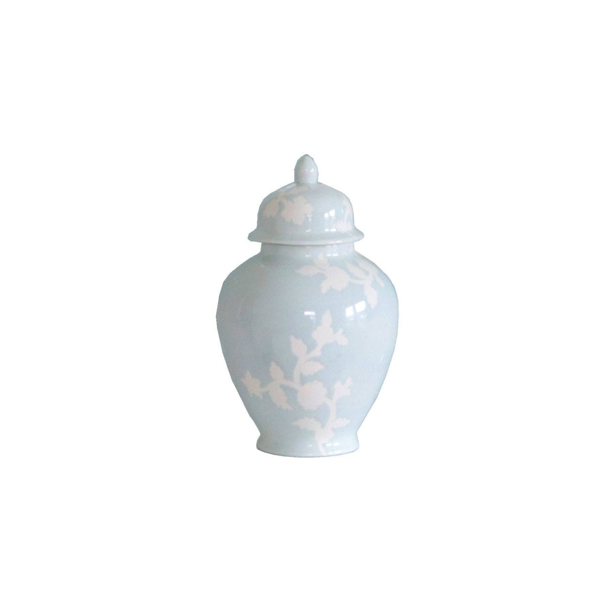 Chinoiserie Dreams Ginger Jar in Hydrangea Light Blue - Small - The Preppy Bunny
