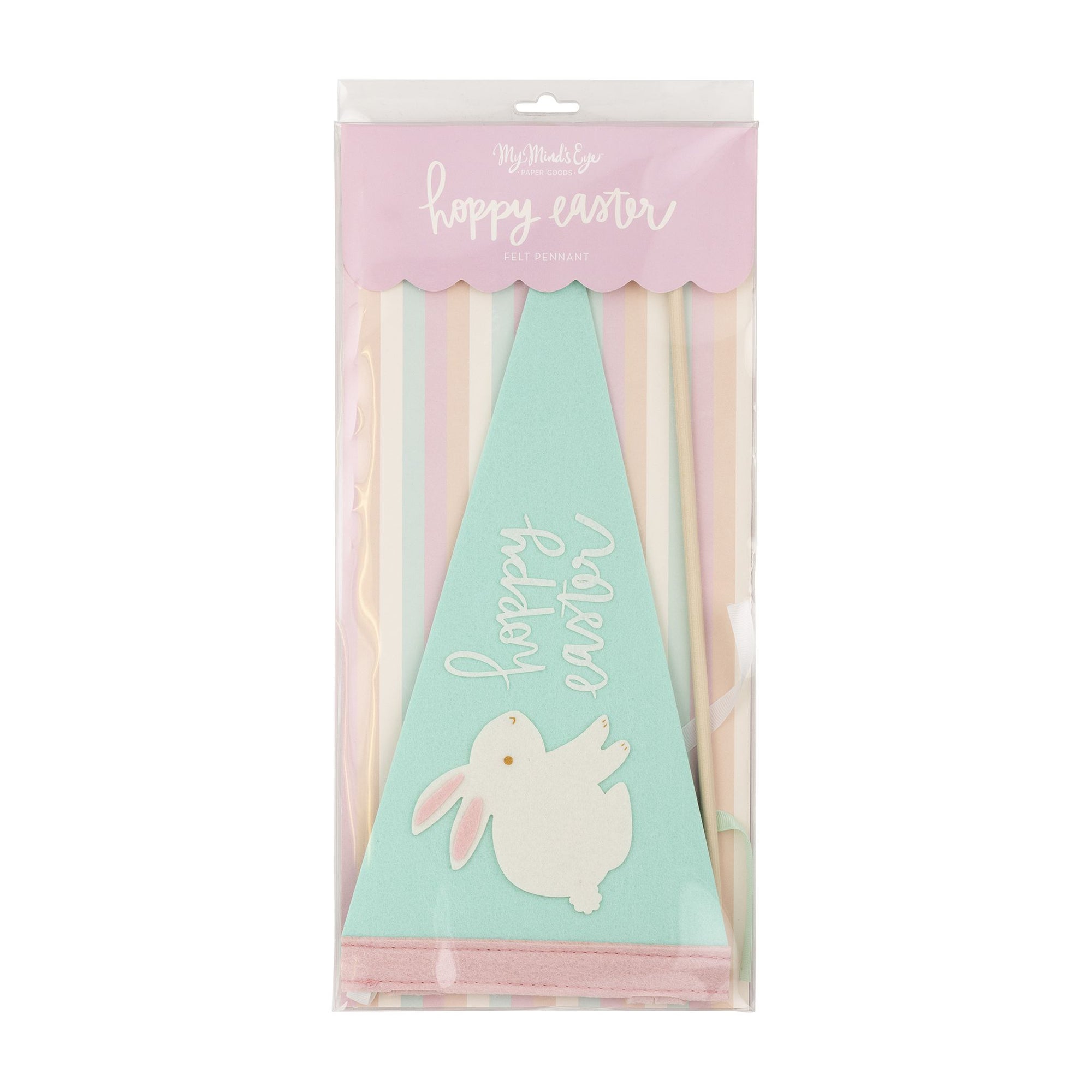 Hoppy Easter Felt Pennant Banner - The Preppy Bunny