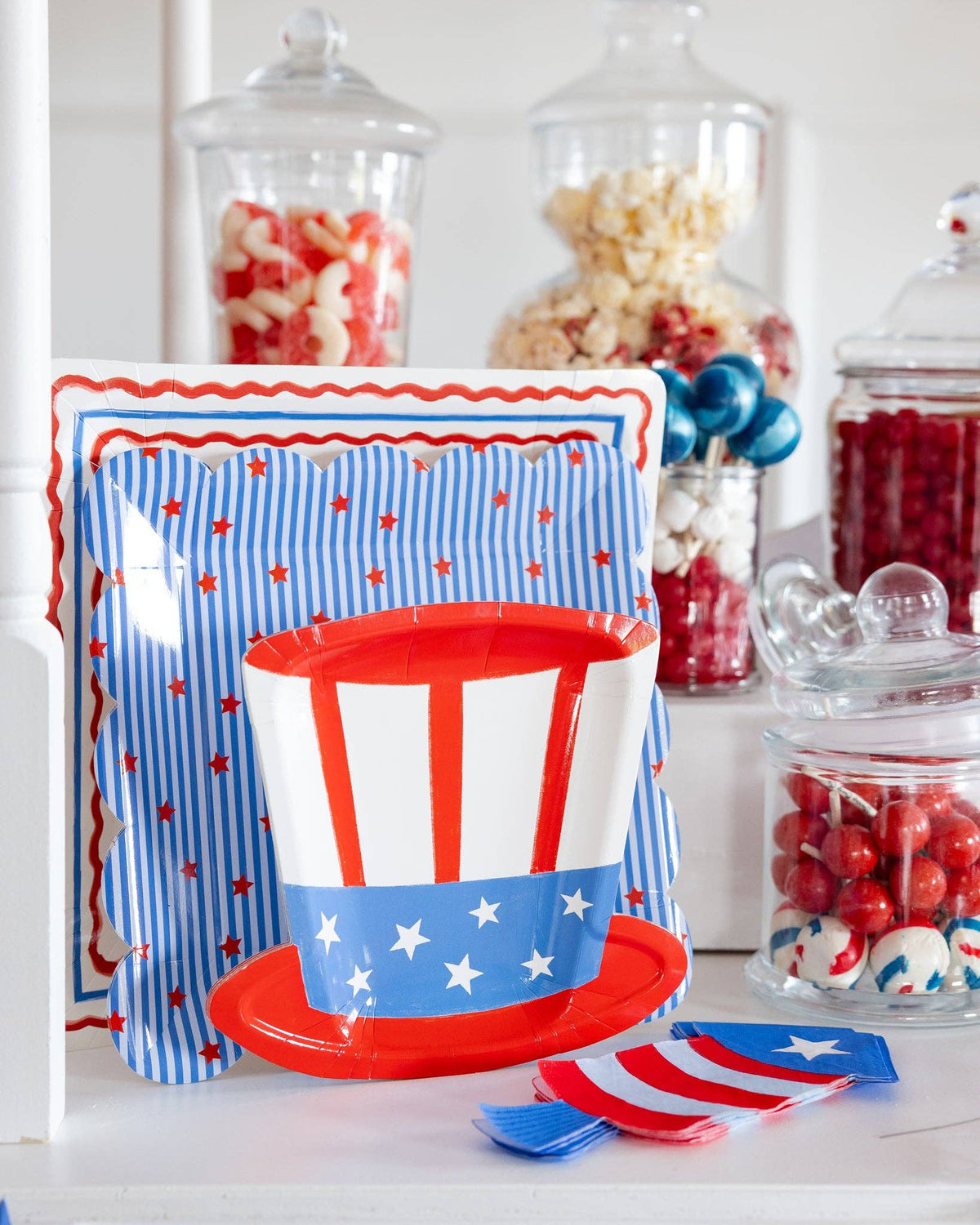 Stripes and Stars Paper Plates - 10"