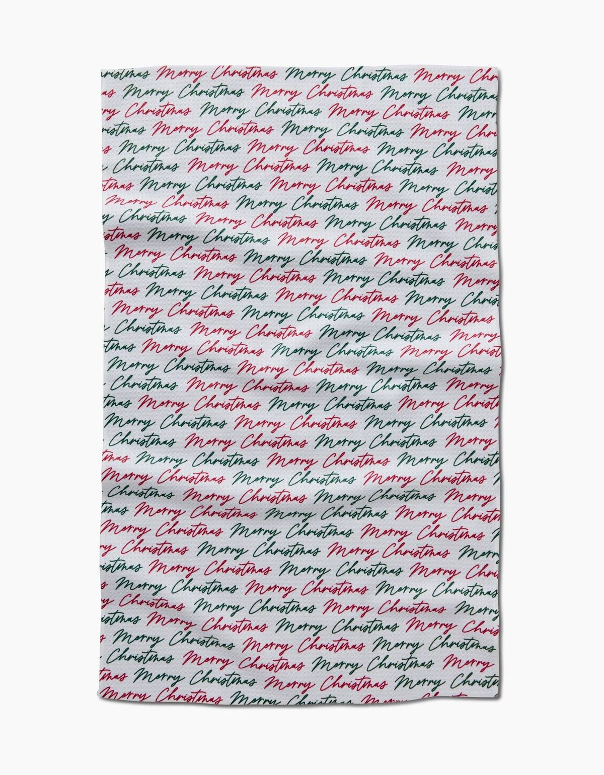 Merry Christmas Greetings Luxe Hand Towel