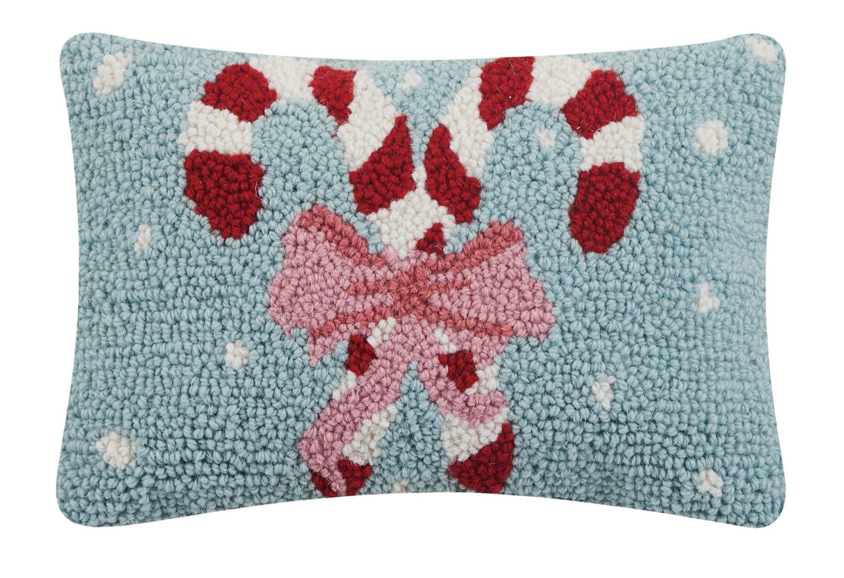 Holiday Candy Canes Hook Pillow