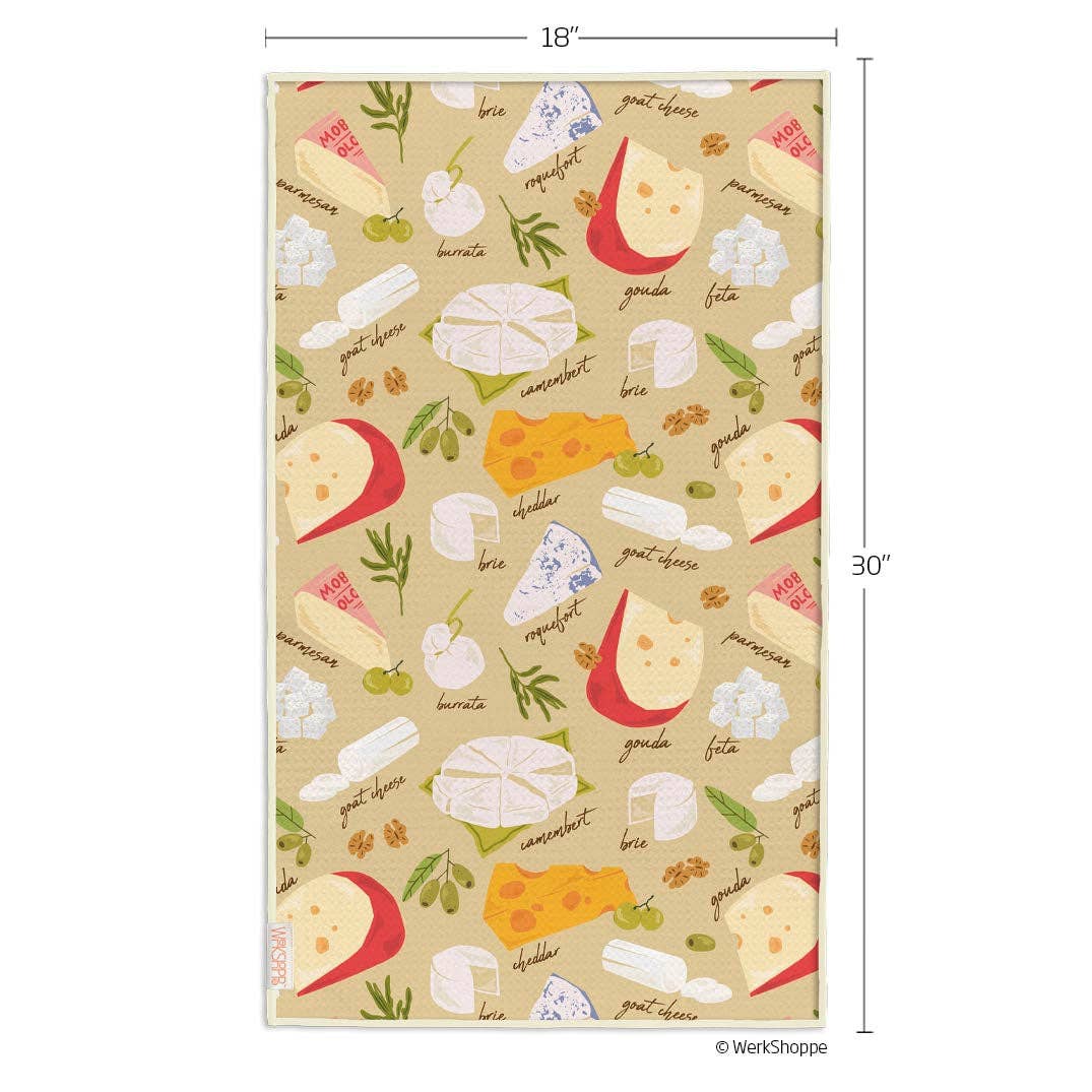 Cheese Please Microfiber Kitchen Towel