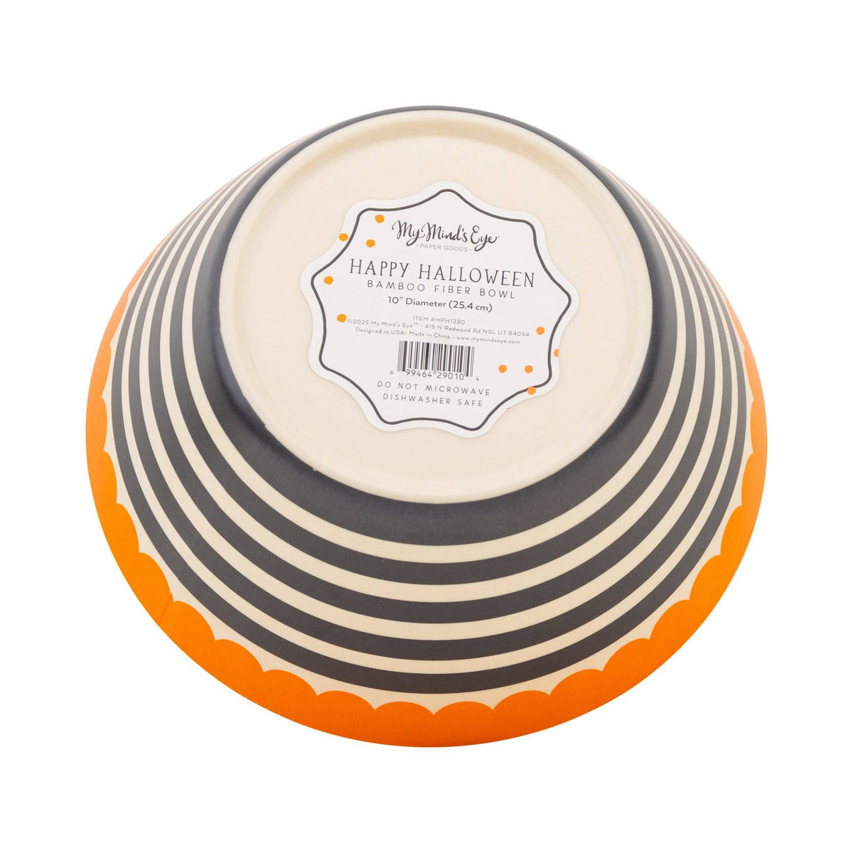 Striped Bamboo Serving Bowl - The Preppy Bunny
