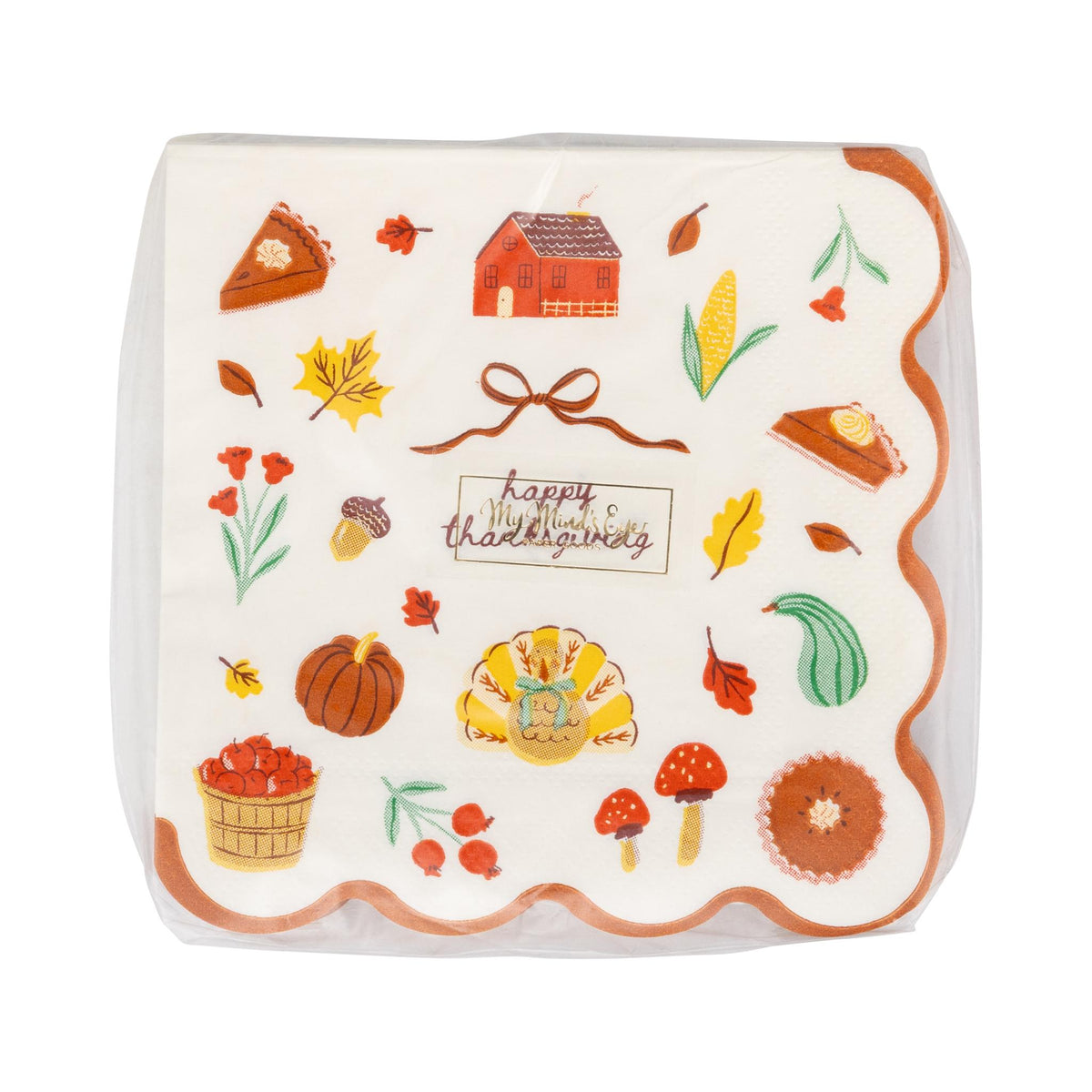 Harvest Icons Cocktail Paper Napkins